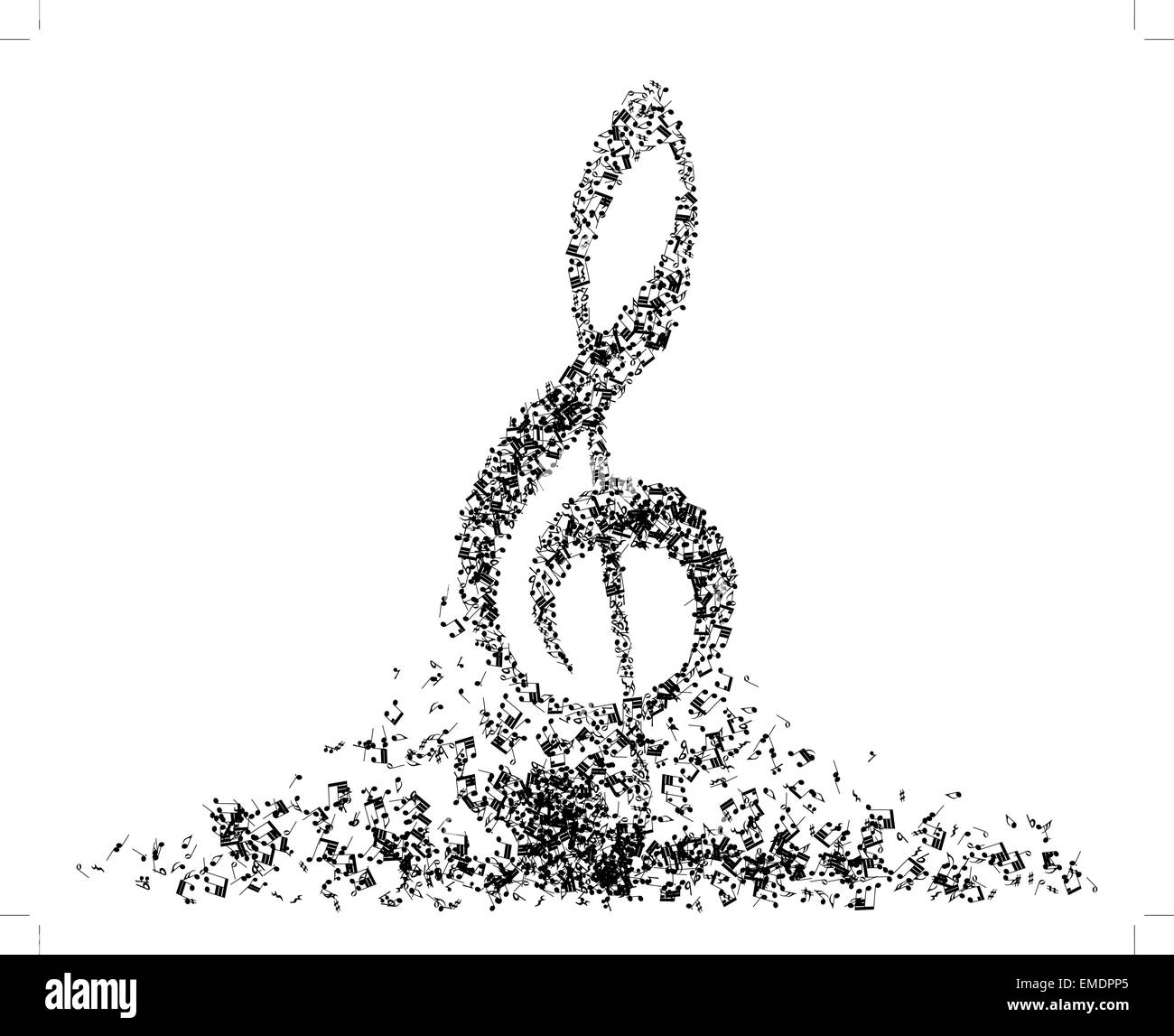 Musical Note Staff Stock Vector Image Art Alamy