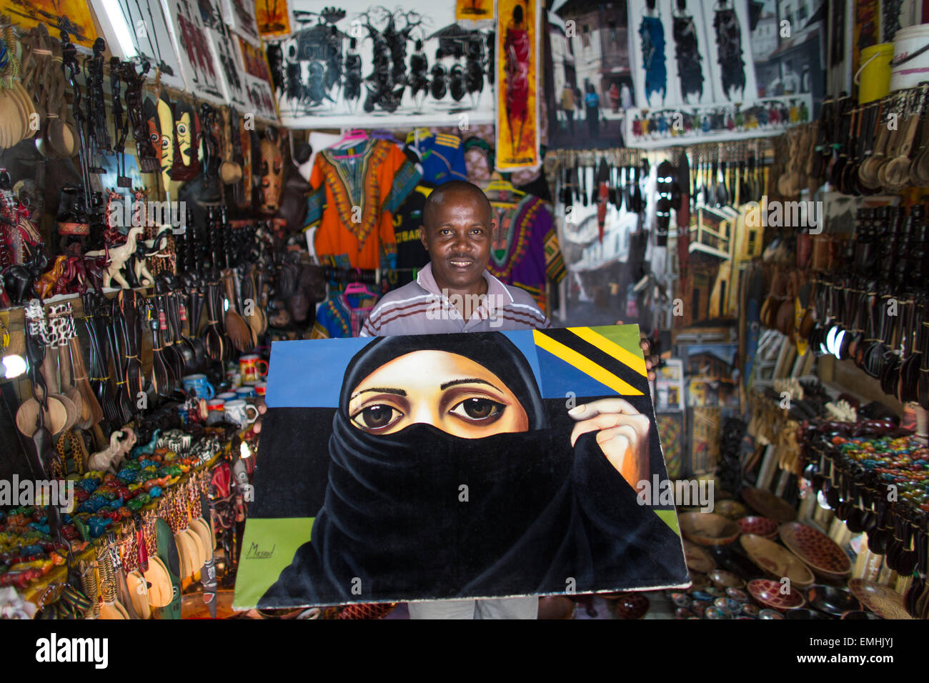 souvenir shop in Zanzibar Stock Photo 81522662 Alamy