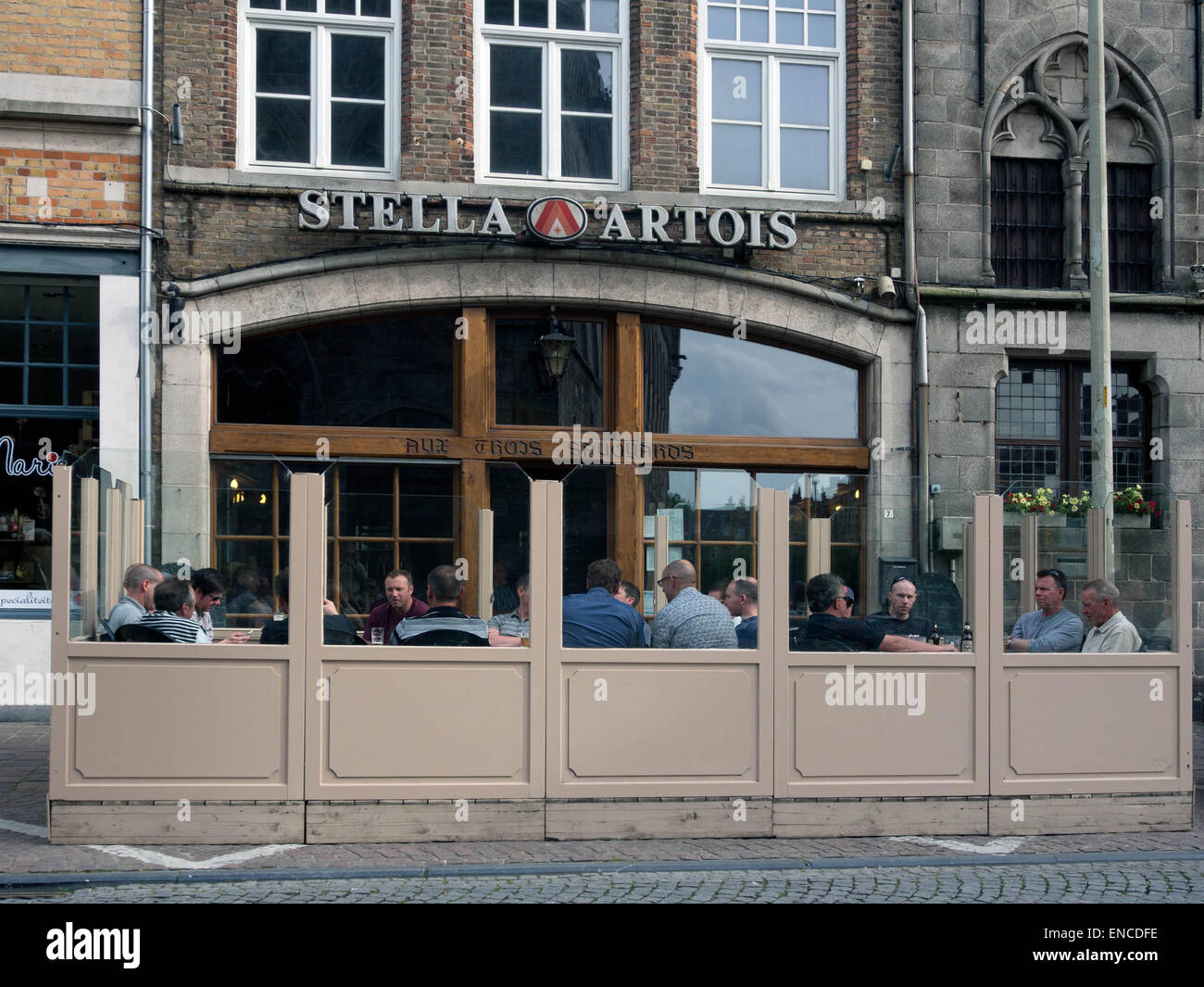 Bar Cafe in Ypres, belgium Stock Photo, Royalty Free Image: 82023298