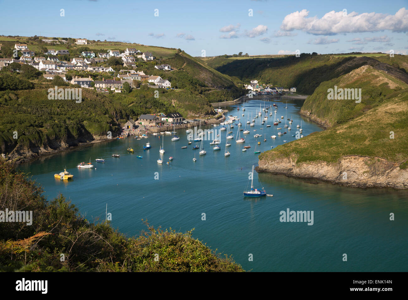 Inlet and River Solva, Solva, St. Bride's Bay, Pembrokeshire, Wales ...