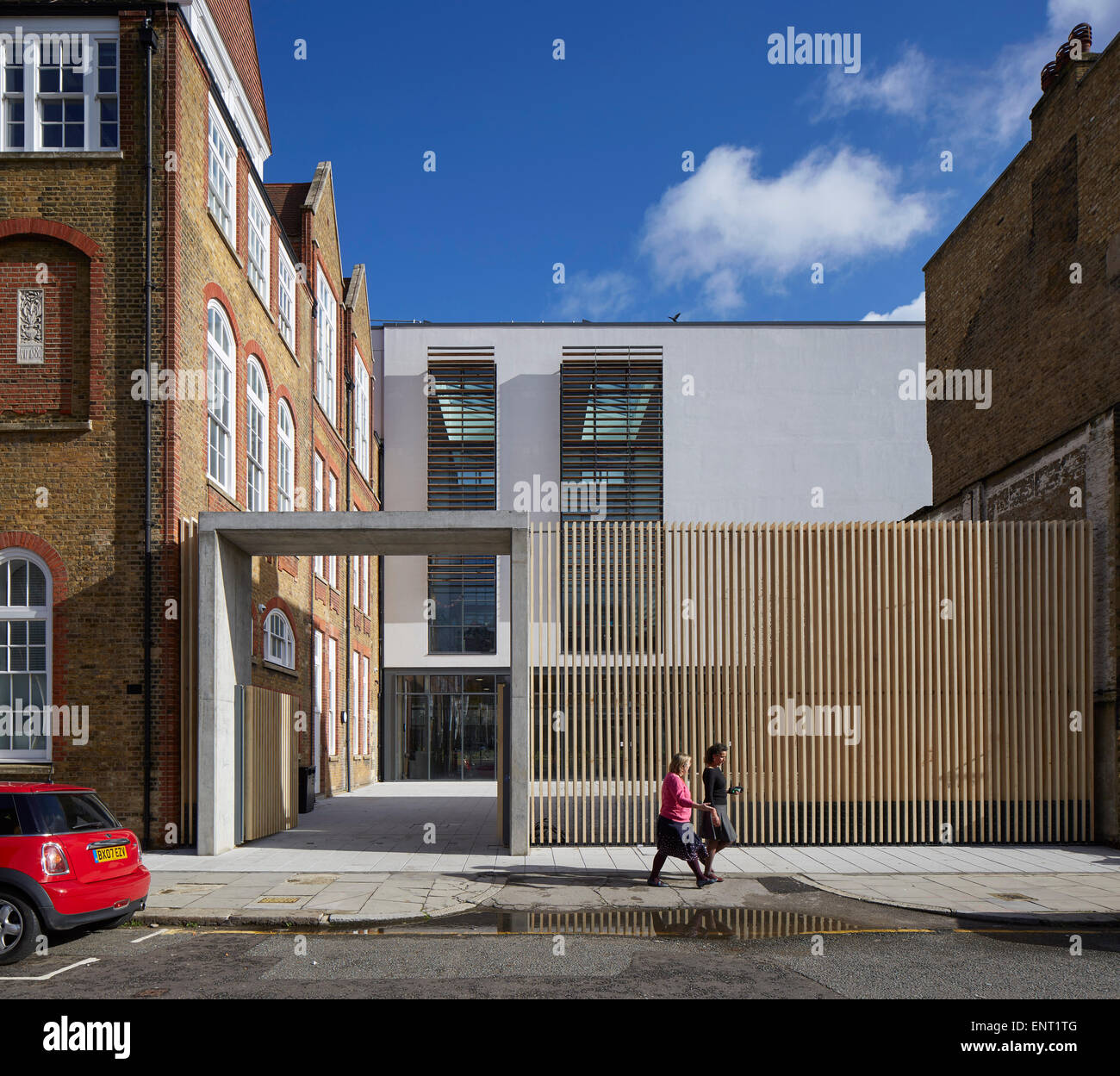 Entrance gate on Chalton Street. Regent High School, London, United