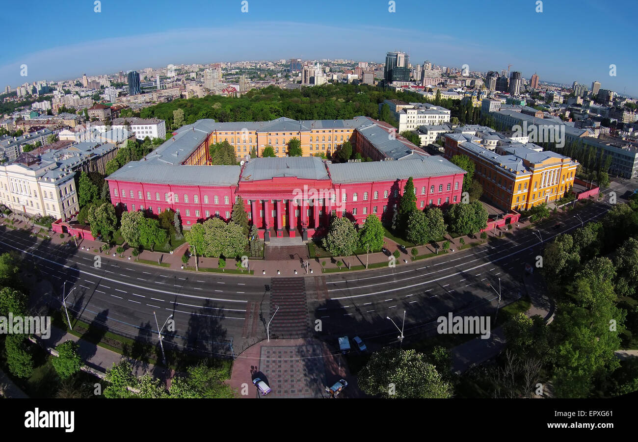National University in Kiev, aerial view Stock Photo, Royalty Free ...