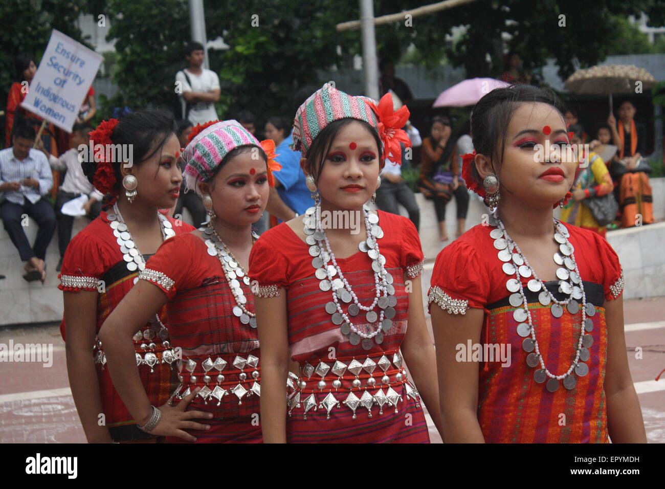 Bangladeshi Indigenous Girls Perform A Traditional Dance To Mark The