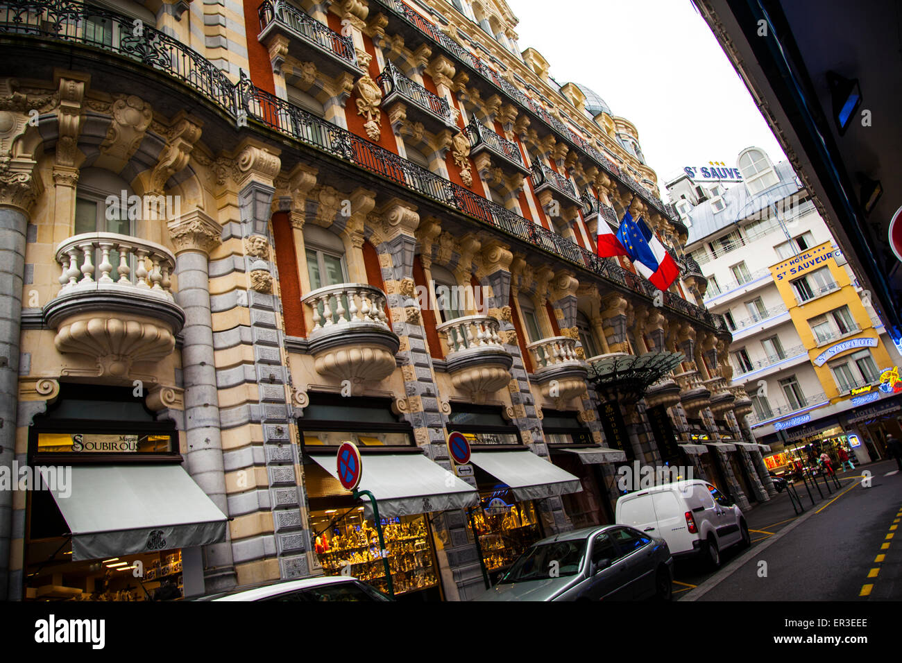 Streets Of Lourdes, France Stock Photo, Royalty Free Image 83055798 Alamy