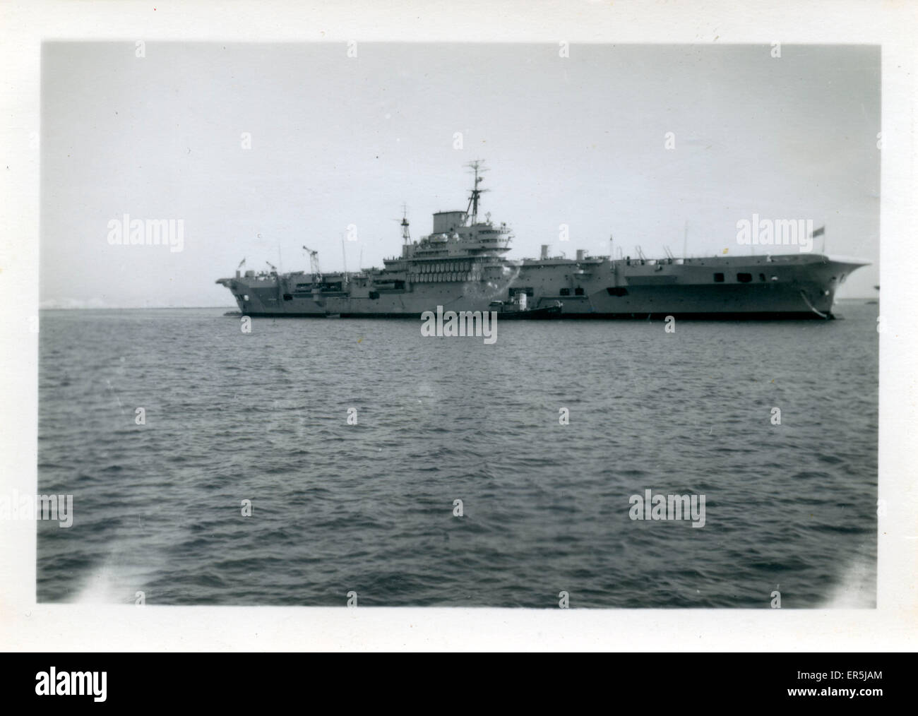 Aircraft Carrier Hms Indefatigable R Portland Dorset Stock Photo