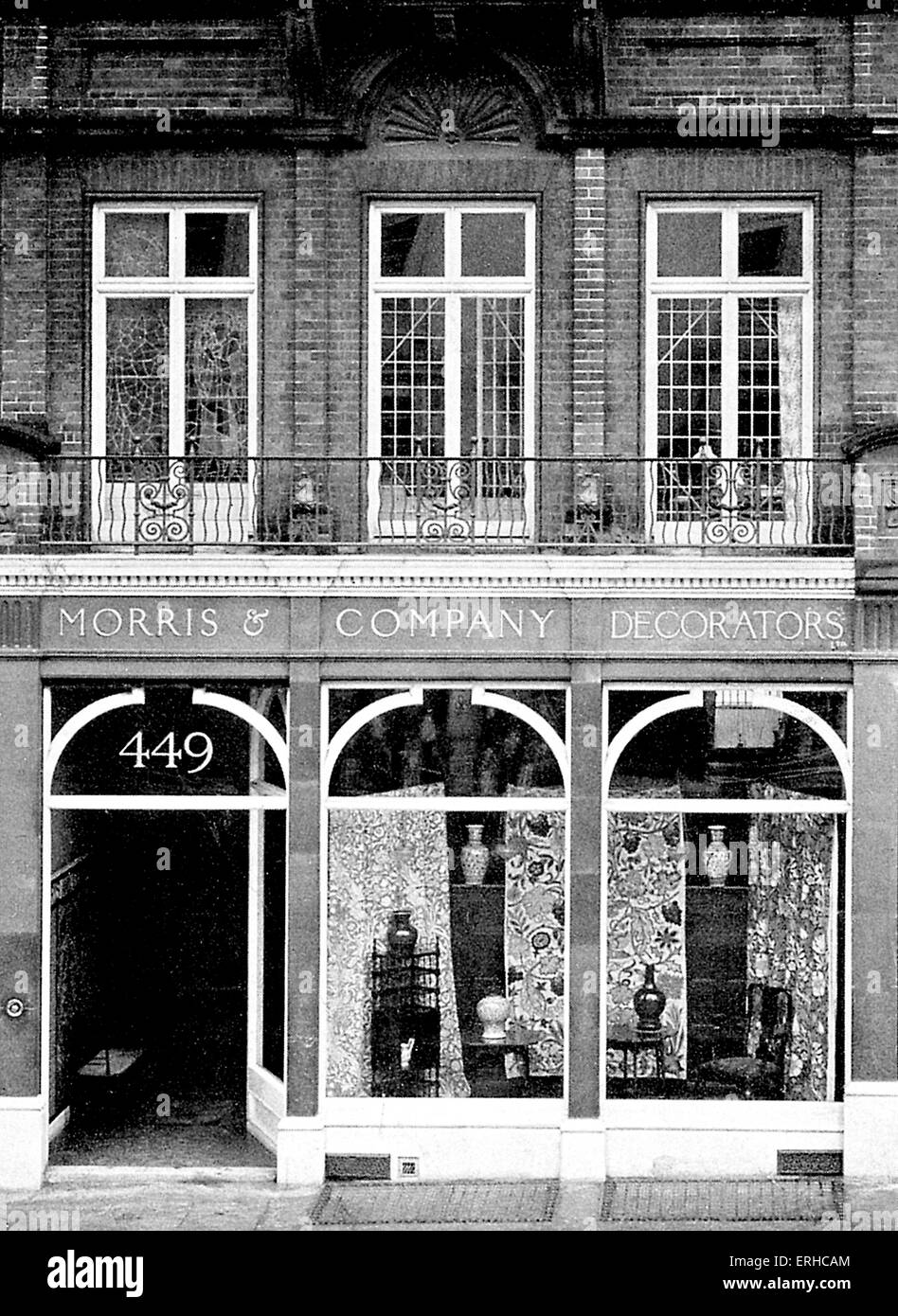 Morris & Co premises at 449, Oxford Street, London, 1879 Stock Photo
