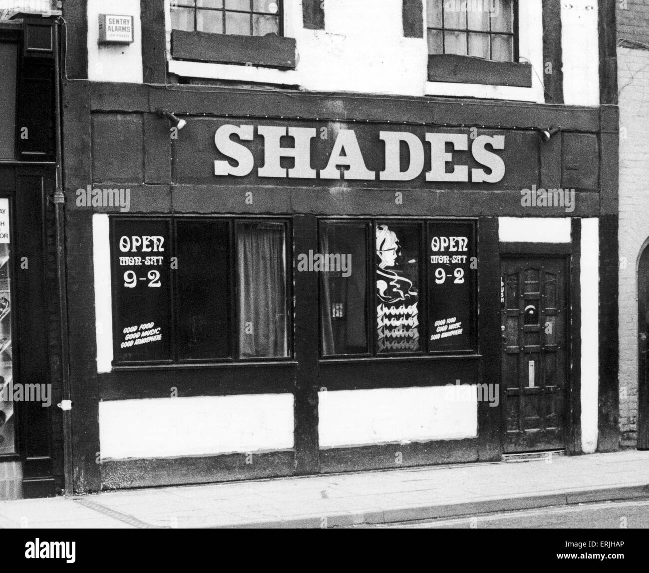The Shades night club in The Burges Coventry city centre 7th January Stock Photo, Royalty Free
