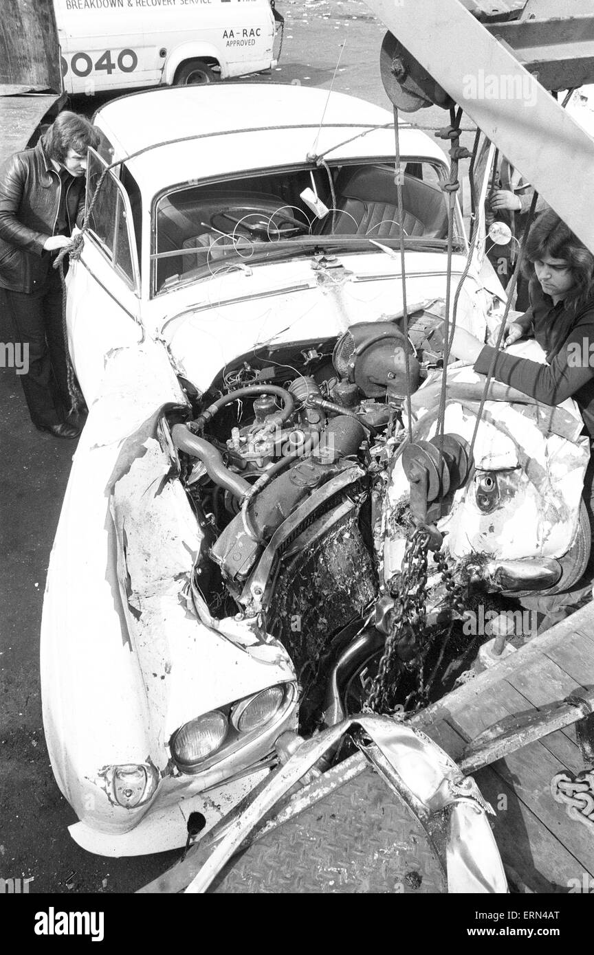 Don Powell, drummer with Slade, was badly injured in a serious car