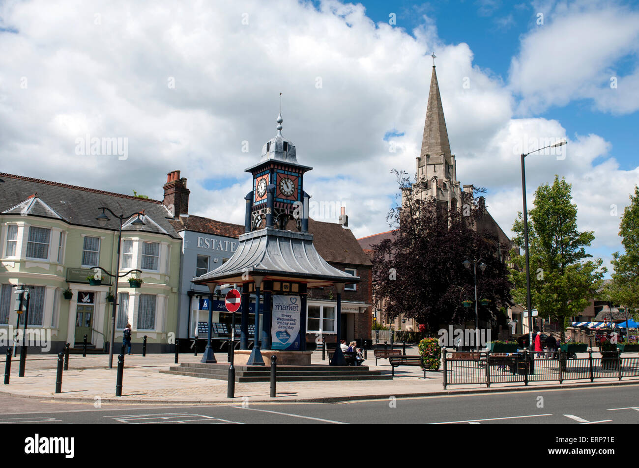 Dunstable town centre, Bedfordshire, England, UK Stock Photo 83467034
