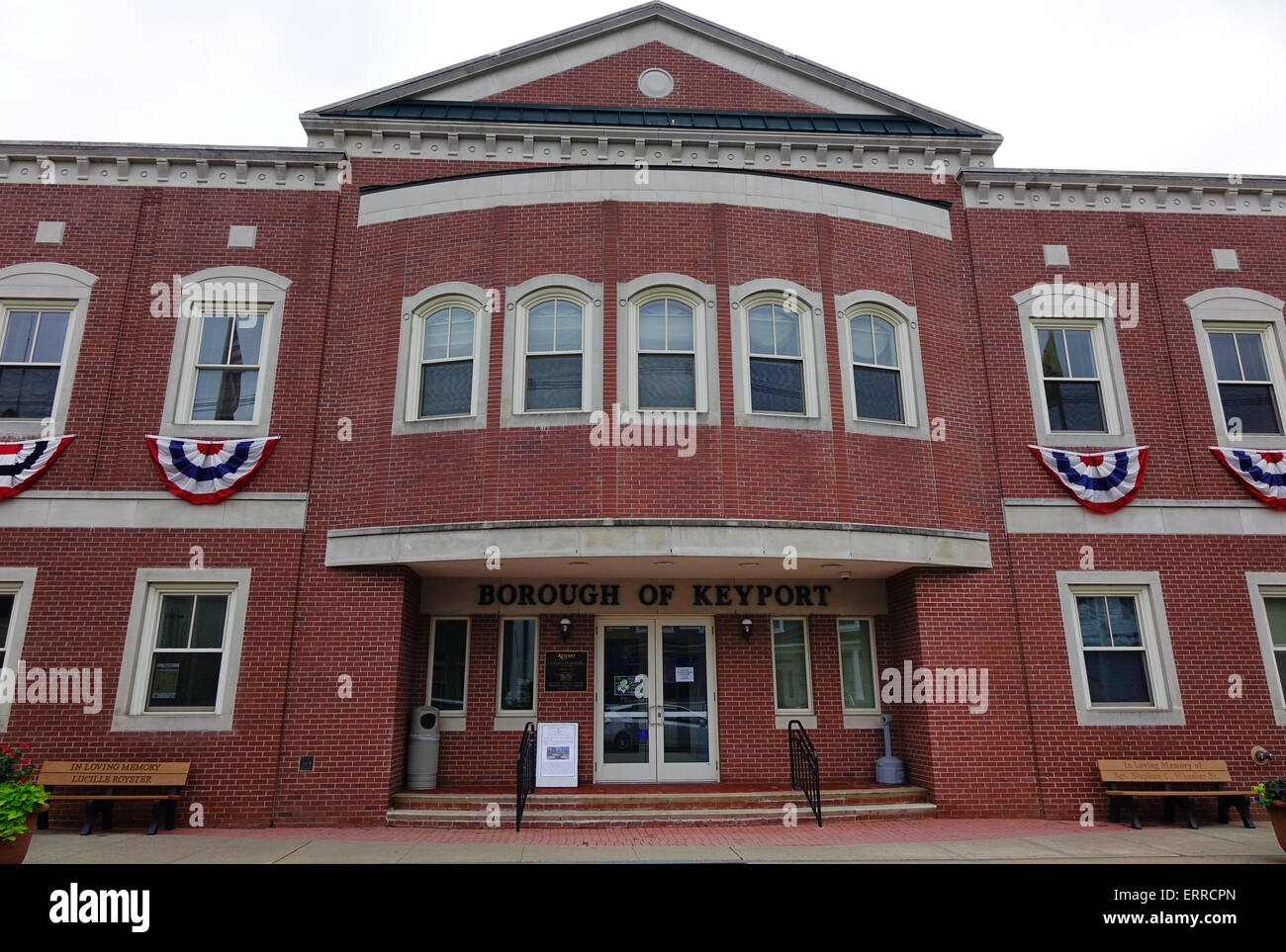 Borough hall, Keyport, New Jersey Stock Photo, Royalty Free Image
