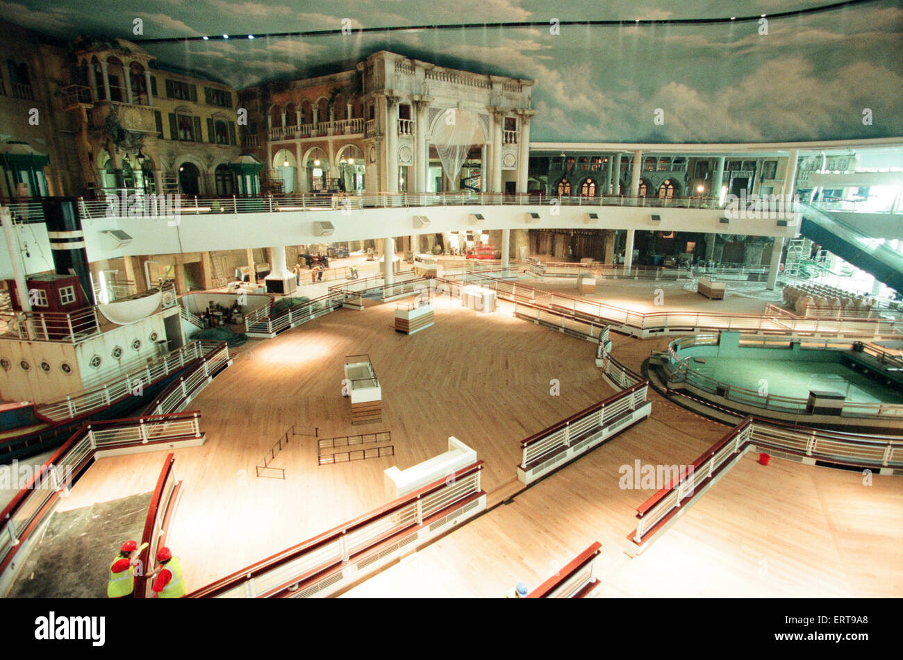 Trafford Centre, Manchester, final preparations, 8 days prior to Stock