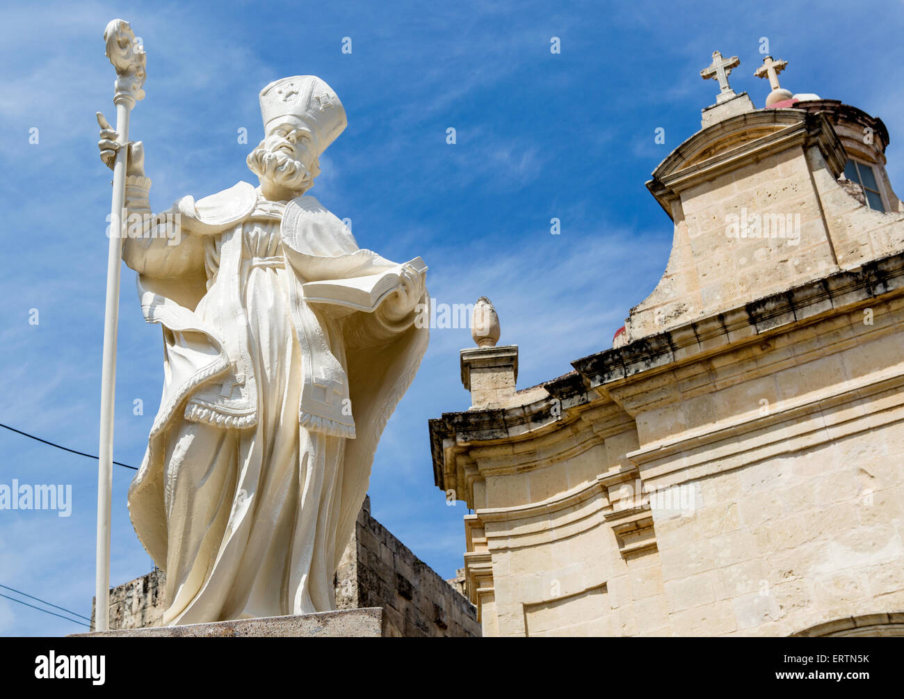Statue of St Paul Rabat Malta Stock Photo, Royalty Free Image 83522031