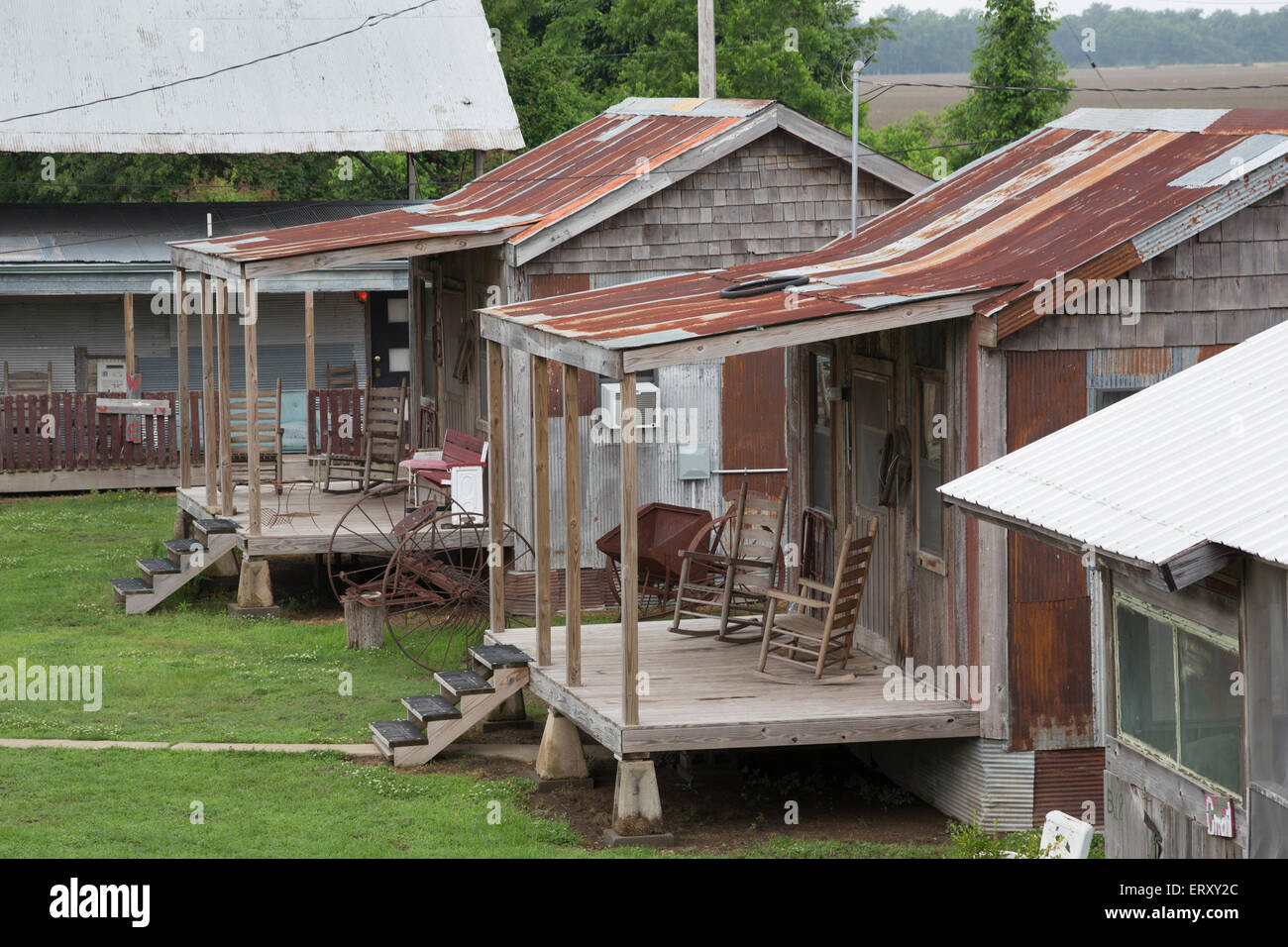 Clarksdale, Mississippi at the Shack Up Inn on the
