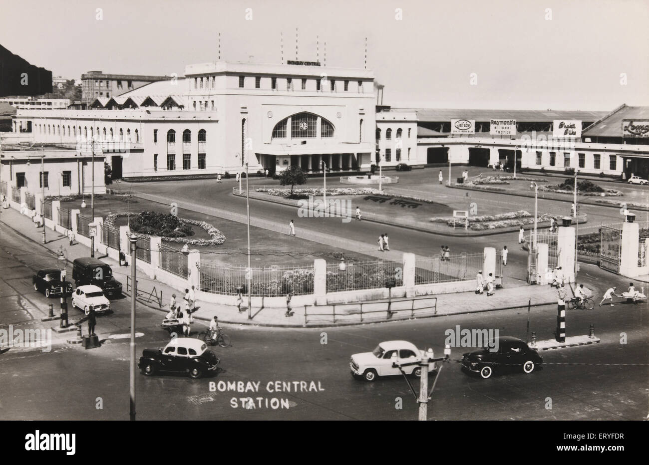 Bombay central station Old vintage Bombay Mumbai Maharashtra India