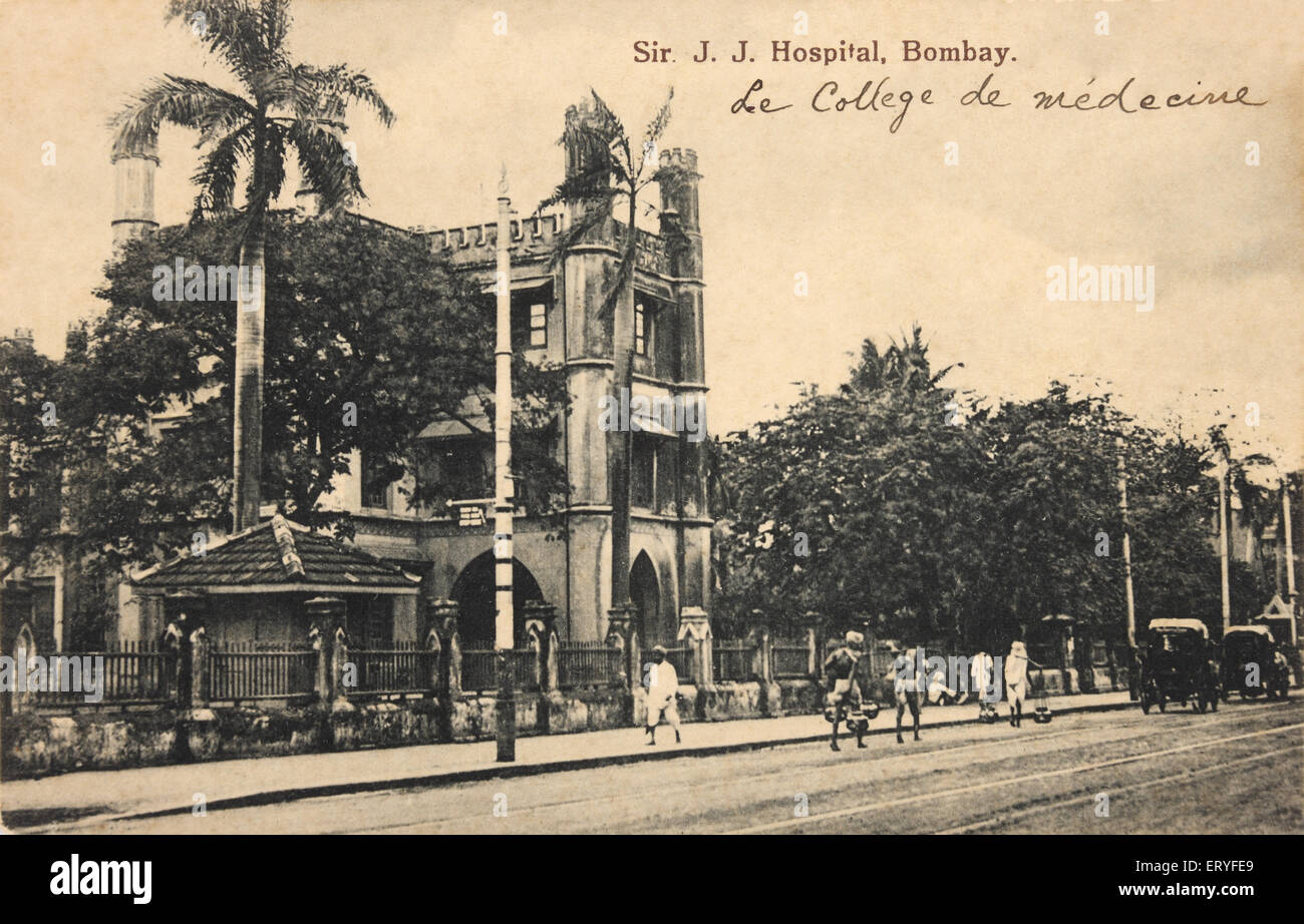 Sir J.J. hospital ; Old Bombay Mumbai ; Maharashtra ; India Stock Photo
