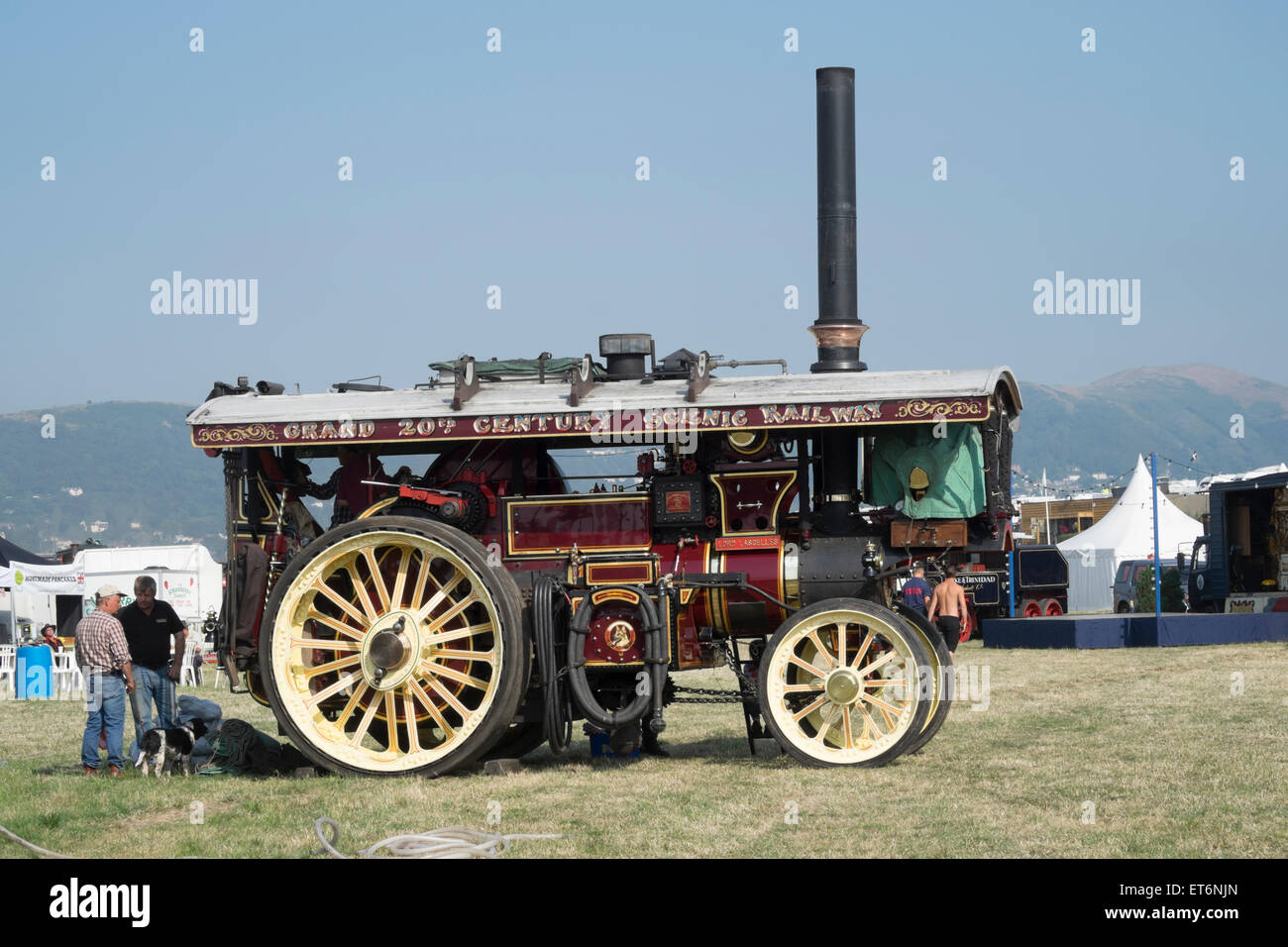 Traction engines at the Welland Steam Rally in 2014 Stock Photo
