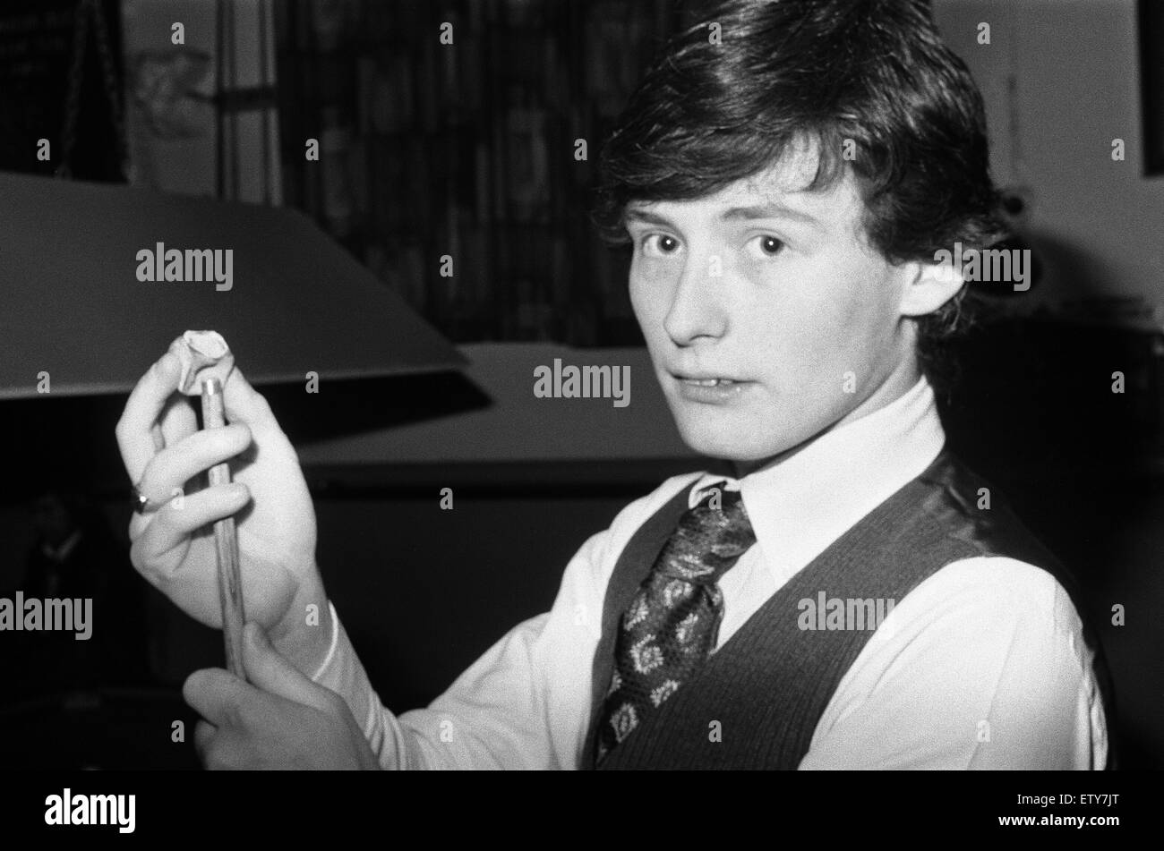 Seventeen year old snooker player <b>Jimmy White</b> playing at Wisbech ... - seventeen-year-old-snooker-player-jimmy-white-playing-at-wisbech-conservative-ETY7JT