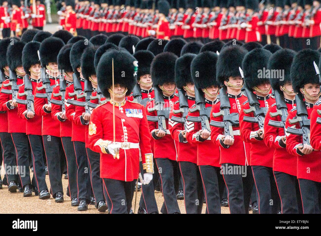 British military Guard of Honor during the annual Trooping the Colour
