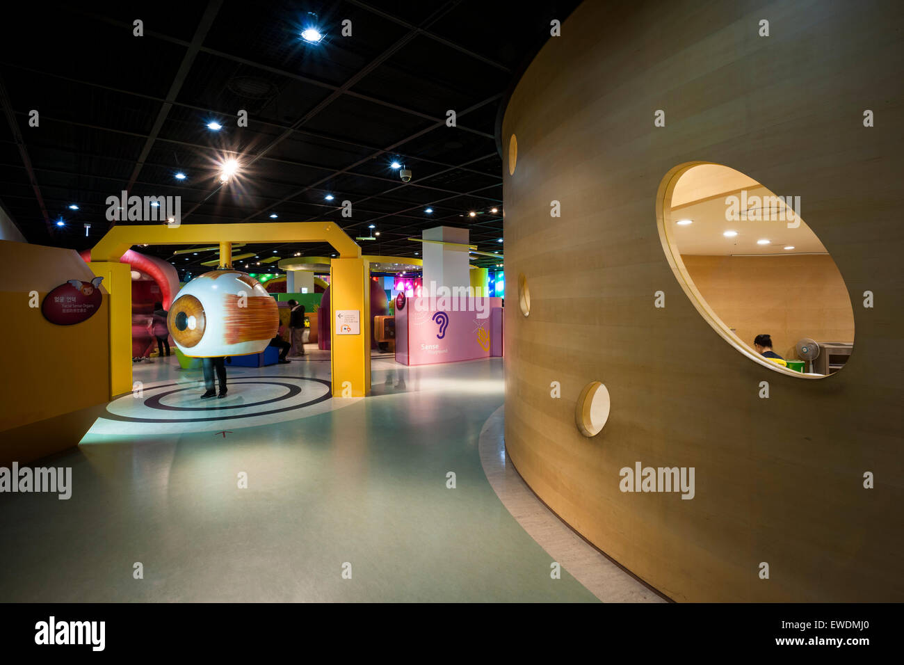 Exhibition area. Incheon Children Science Museum, Incheon, Korea Stock