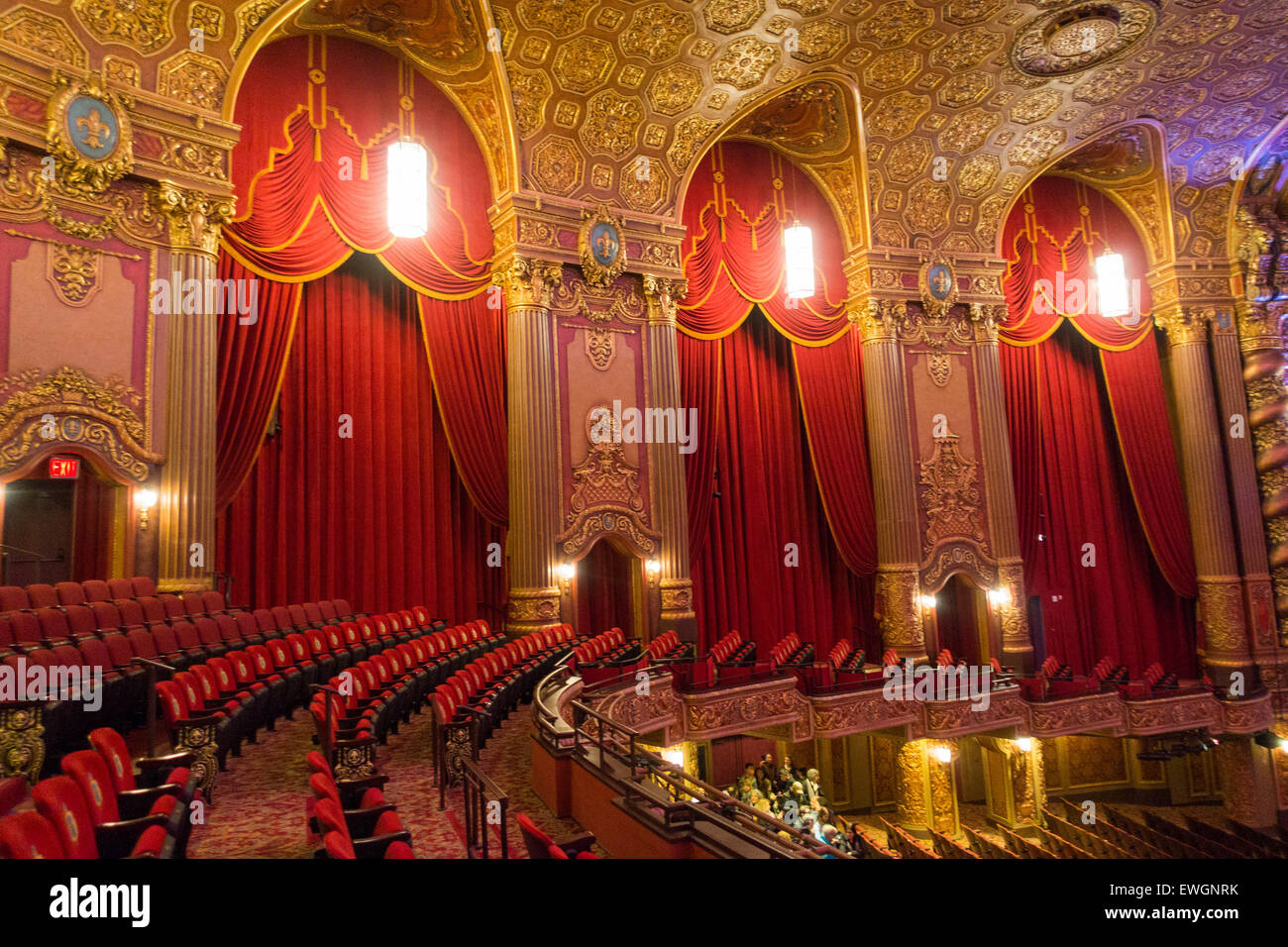 Kings theatre tour Brooklyn New York City movie Stock Photo, Royalty