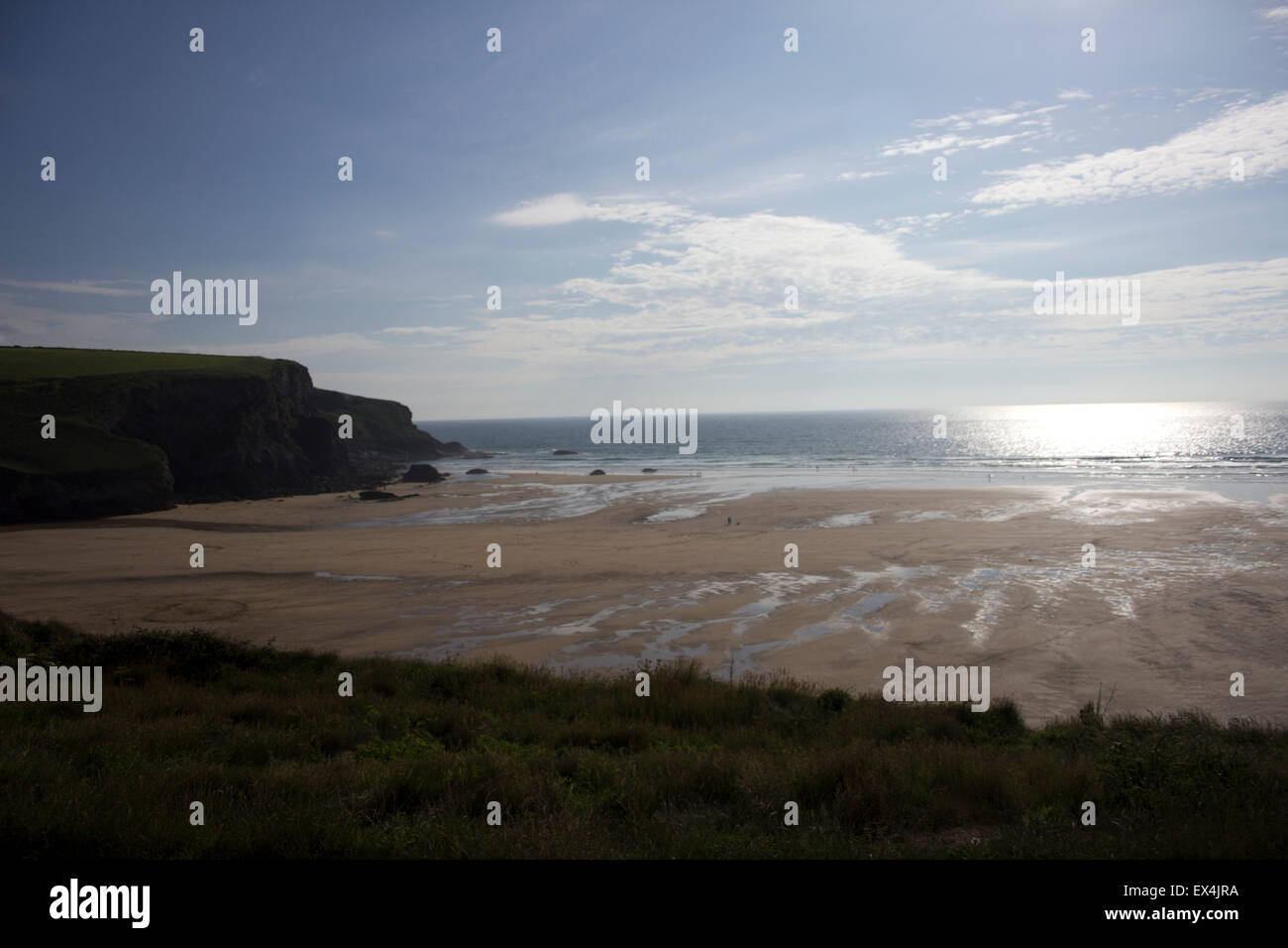 Mawgan Porth Beach Cornwall England United Kingdom Stock Photo Alamy