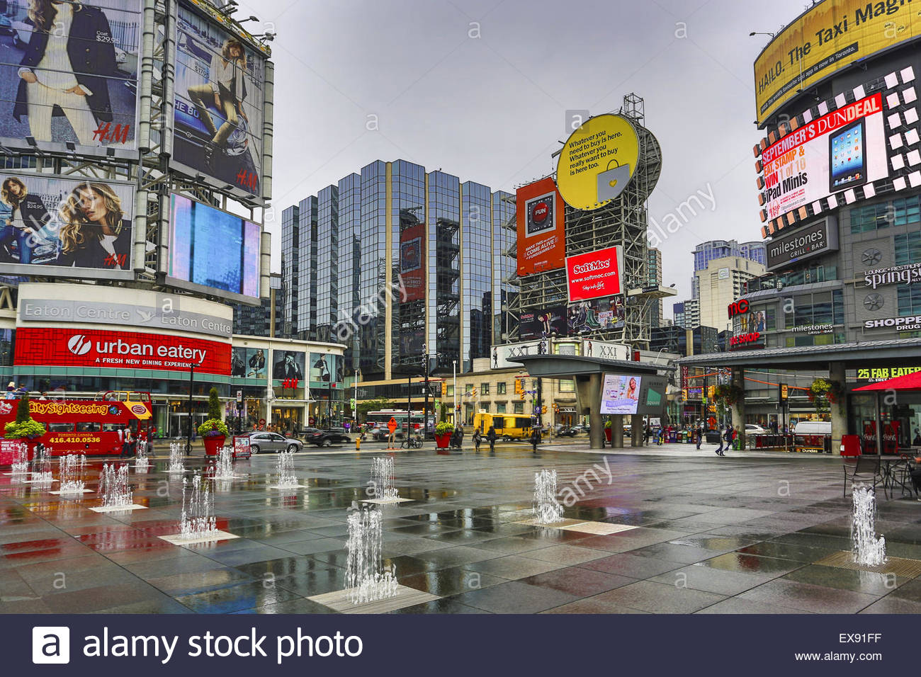Canada, Ontario, Toronto, View of Yonge Dundas Square Stock Photo