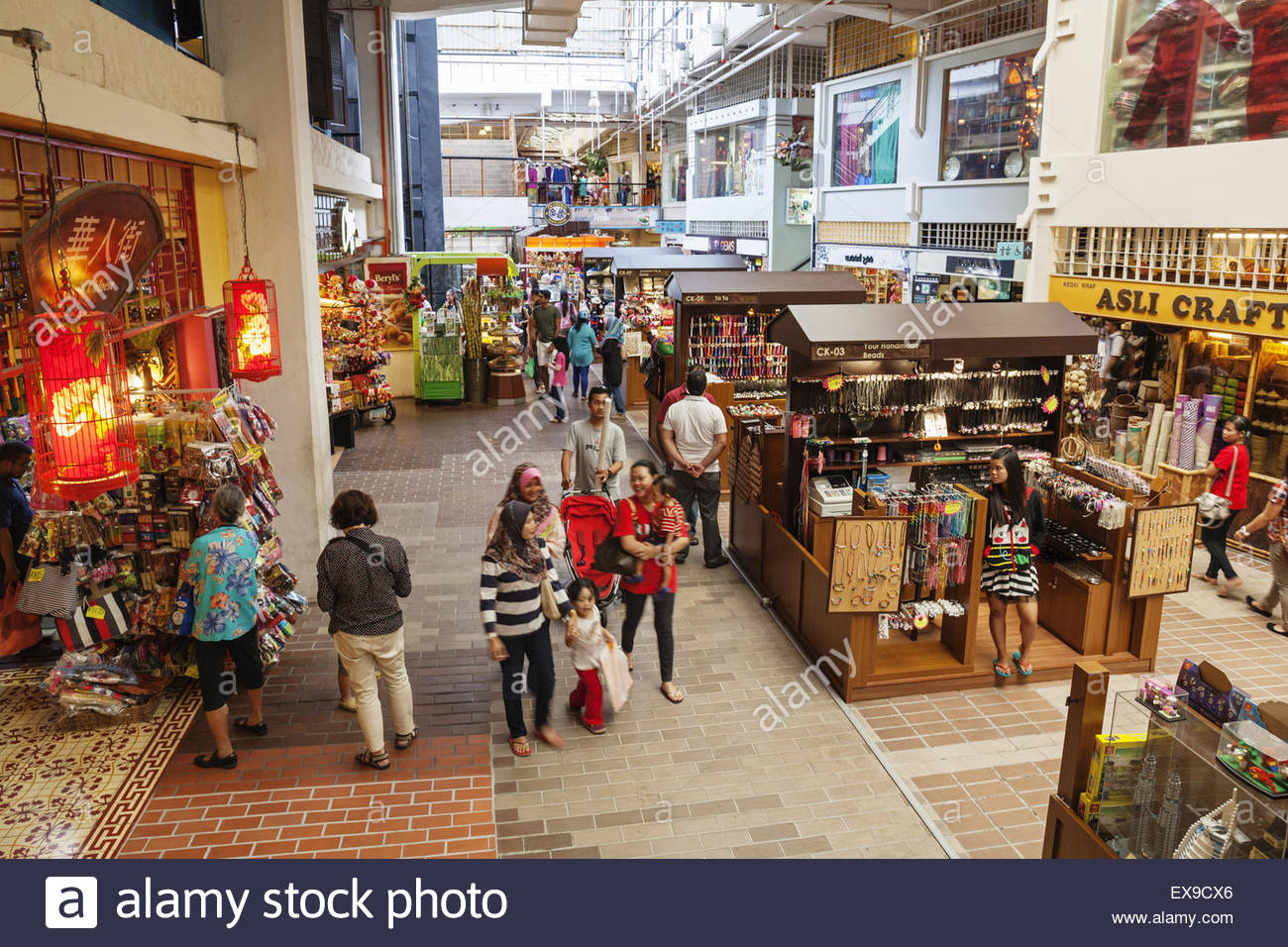 Malaysia, Kuala Lumpur, Central Market, People shopping in various