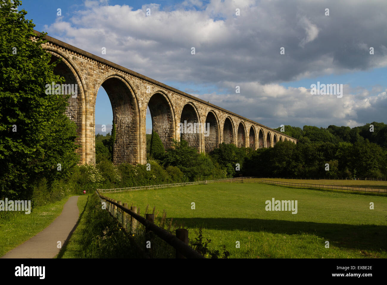 The Cefn railway viaduct at Ty Mawr Country Park, Wrexham,north Wales