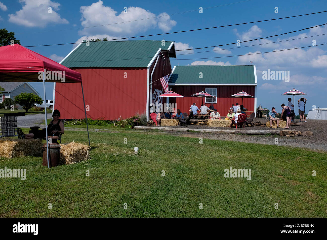 Screamin Hill Brewery, Cream Ridge, NJ Stock Photo, Royalty Free Image
