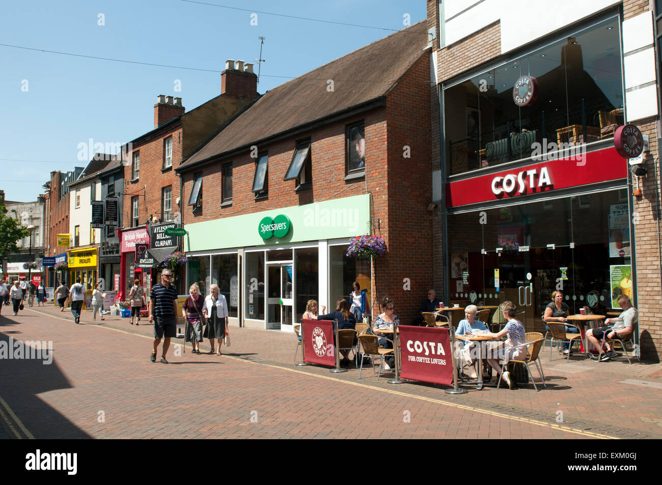 High Street, Aylesbury, Buckinghamshire, England, UK Stock Photo