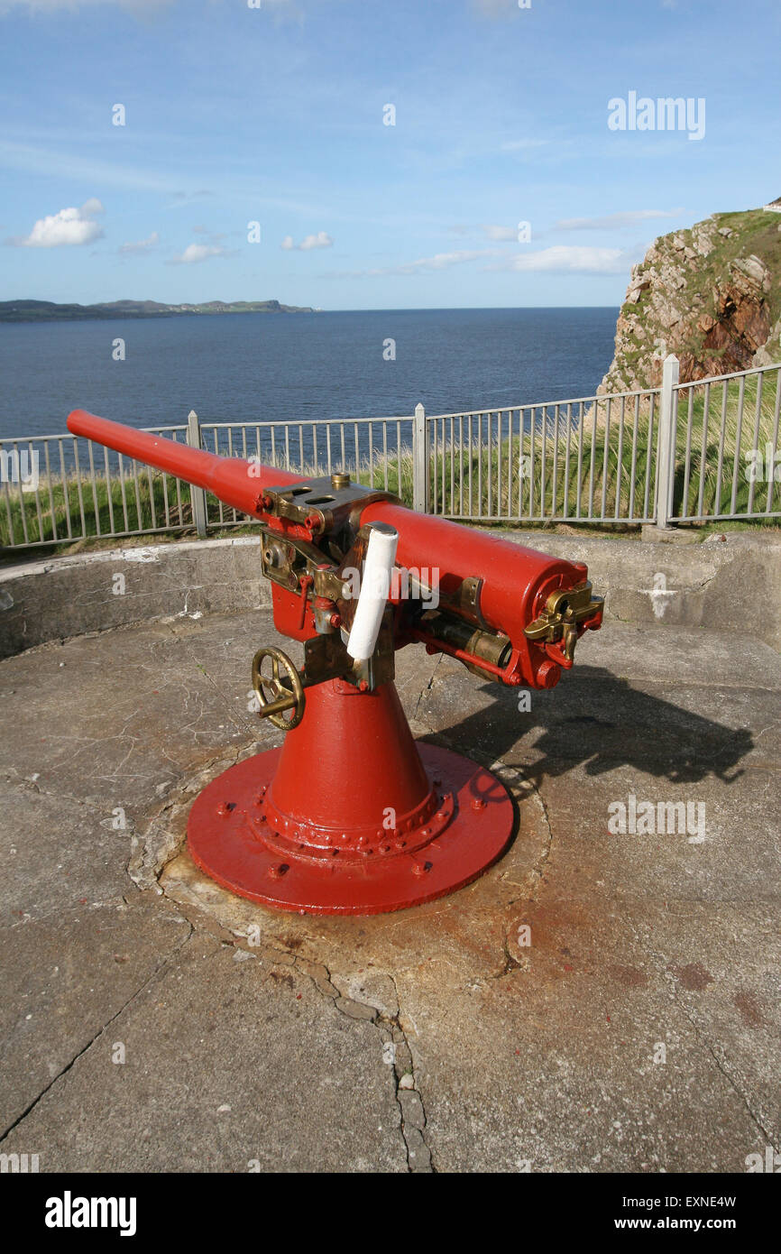 Shore Based Military Gun At Fort Dunree Former Military Camp Now A