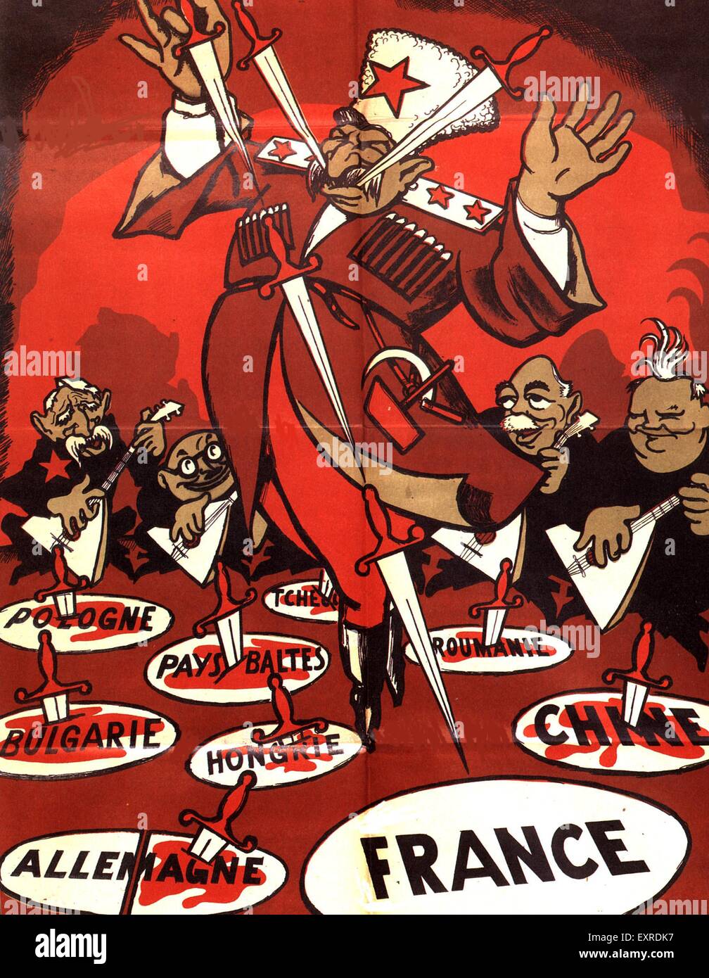 1930s Germany Propaganda Poster Stock Photo, Royalty Free Image