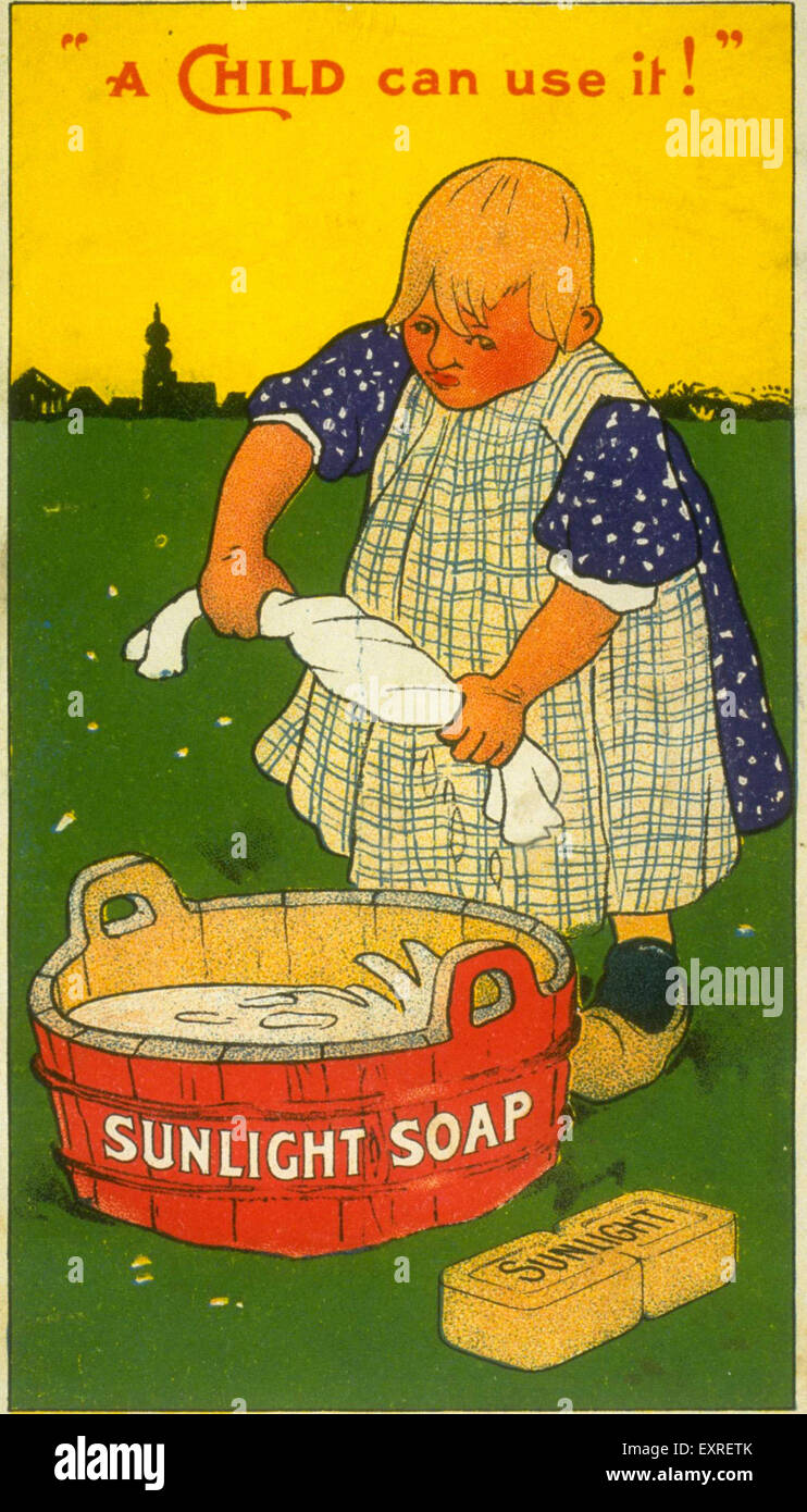 1900s UK Sunlight Soap Magazine Advert Stock Photo Alamy