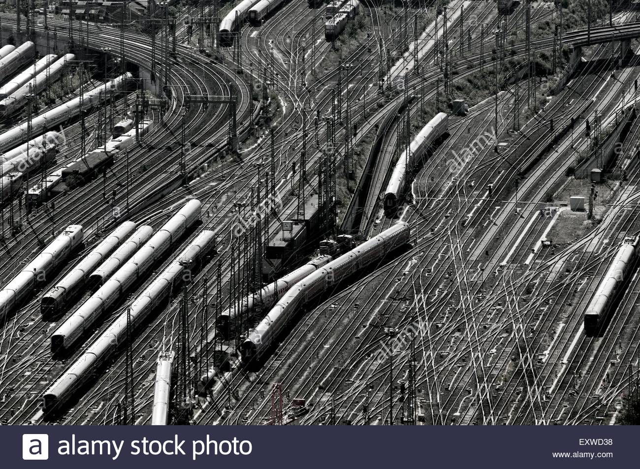 Railroad shunting yard Stock Photo, Royalty Free Image 85381612 Alamy