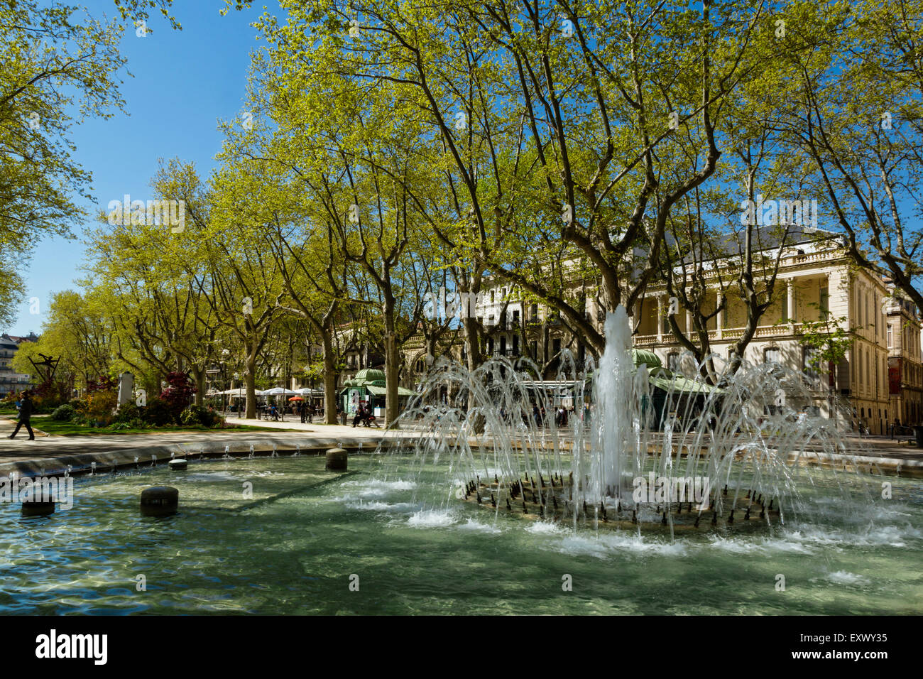 Esplanade Charles De Gaulle Montpellier Hi Res Stock Photography And