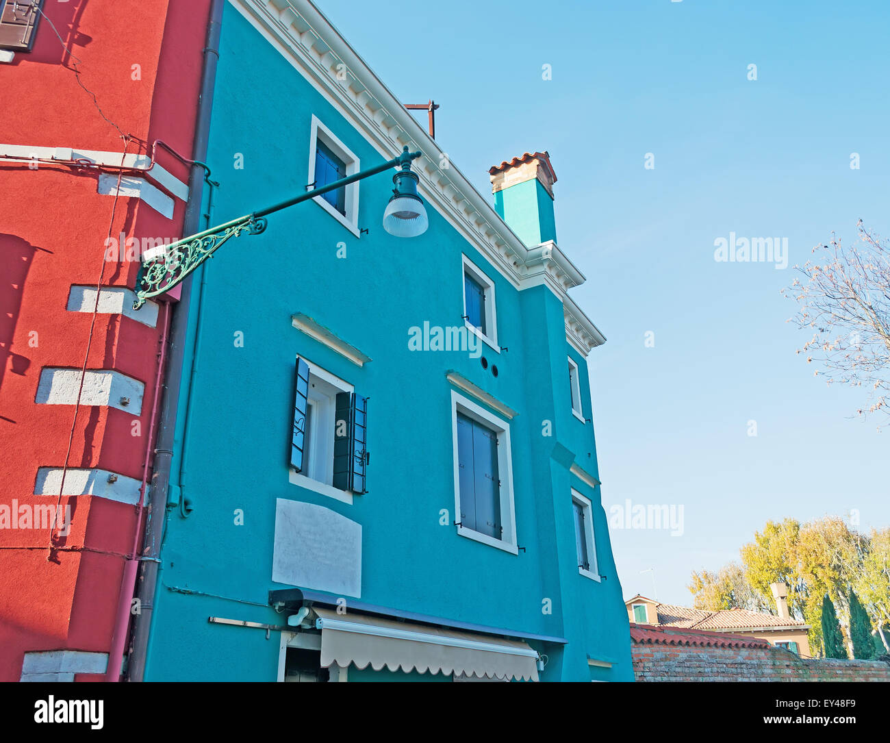 Colorful House In Burano Venice Stock Photo Alamy