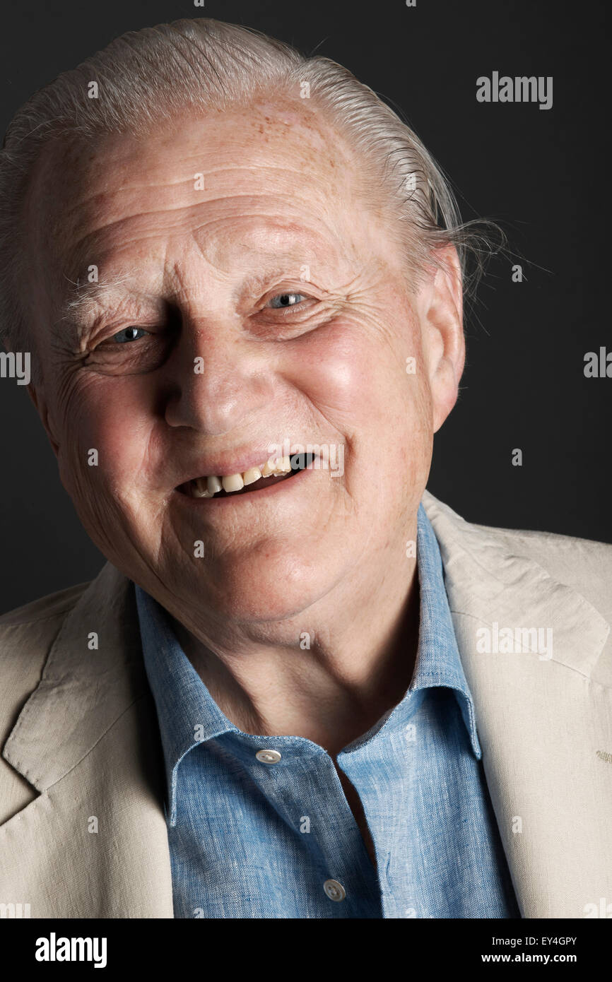 John Julius Norwich at the Oldie Literary Lunch 21/07/15 Stock Photo