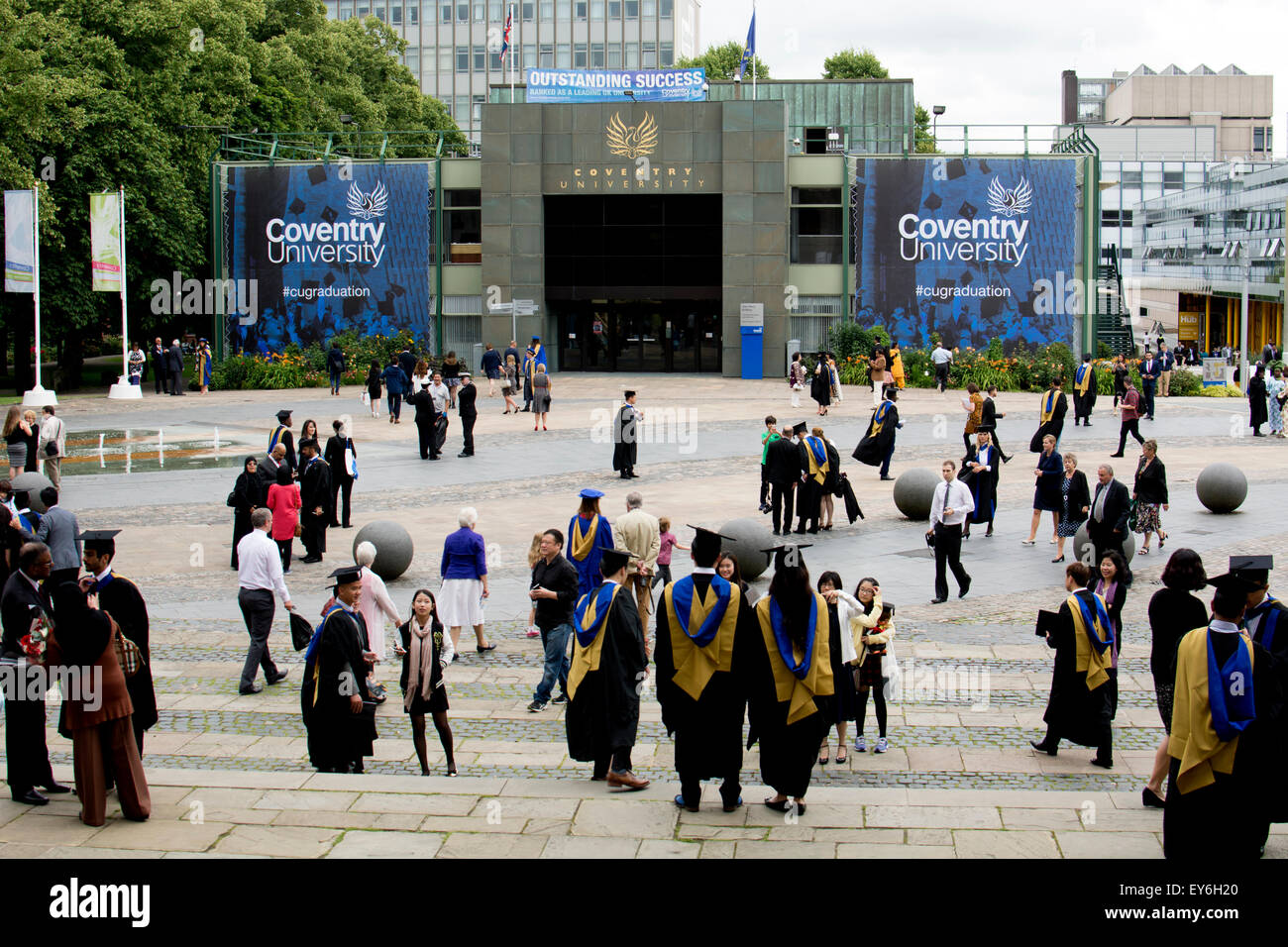 Coventry University graduation day Stock Photo, Royalty Free Image