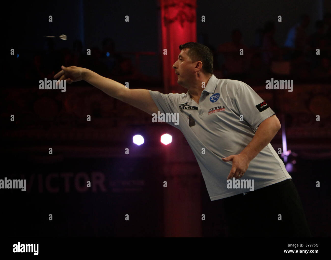 Blackpool, UK. 24th July, 2015. BetVictor World Matchplay Darts Stock