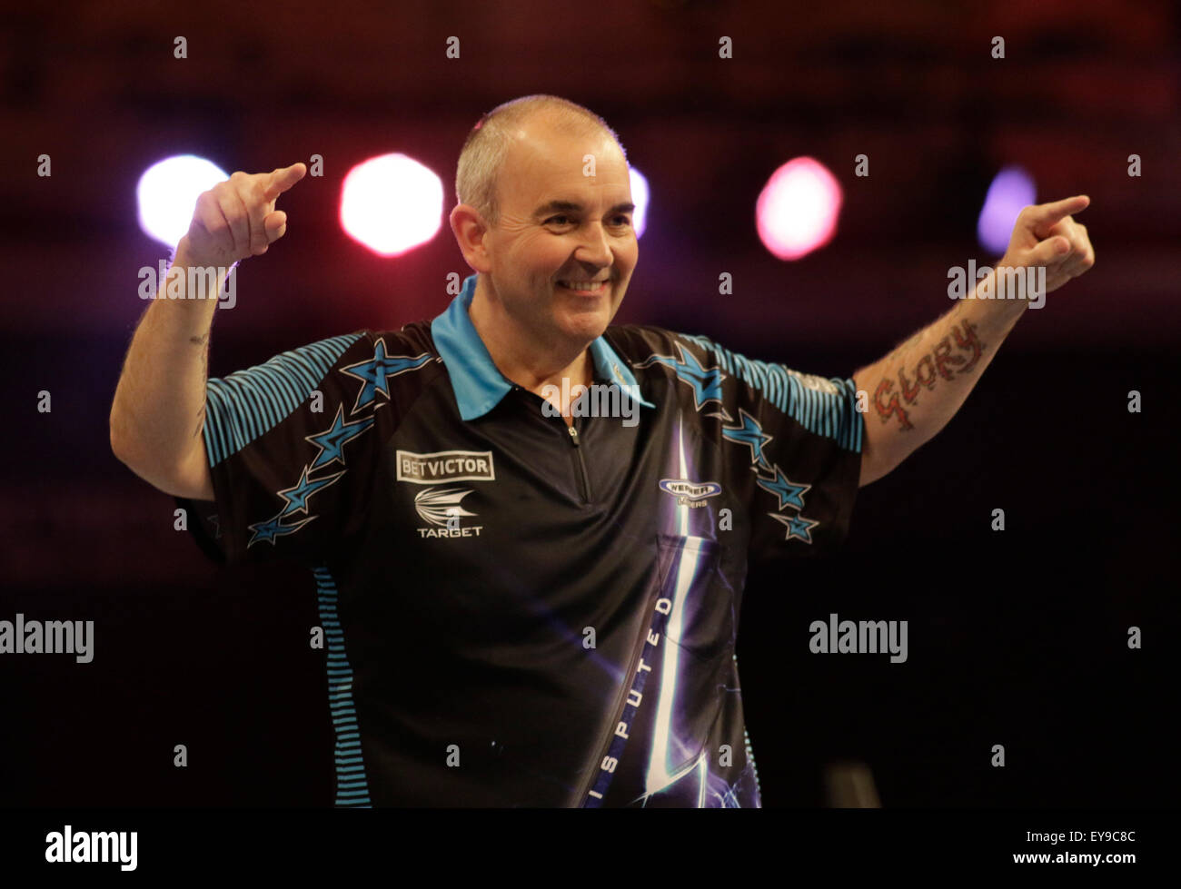 Blackpool, UK. 24th July, 2015. BetVictor World Matchplay Darts Stock