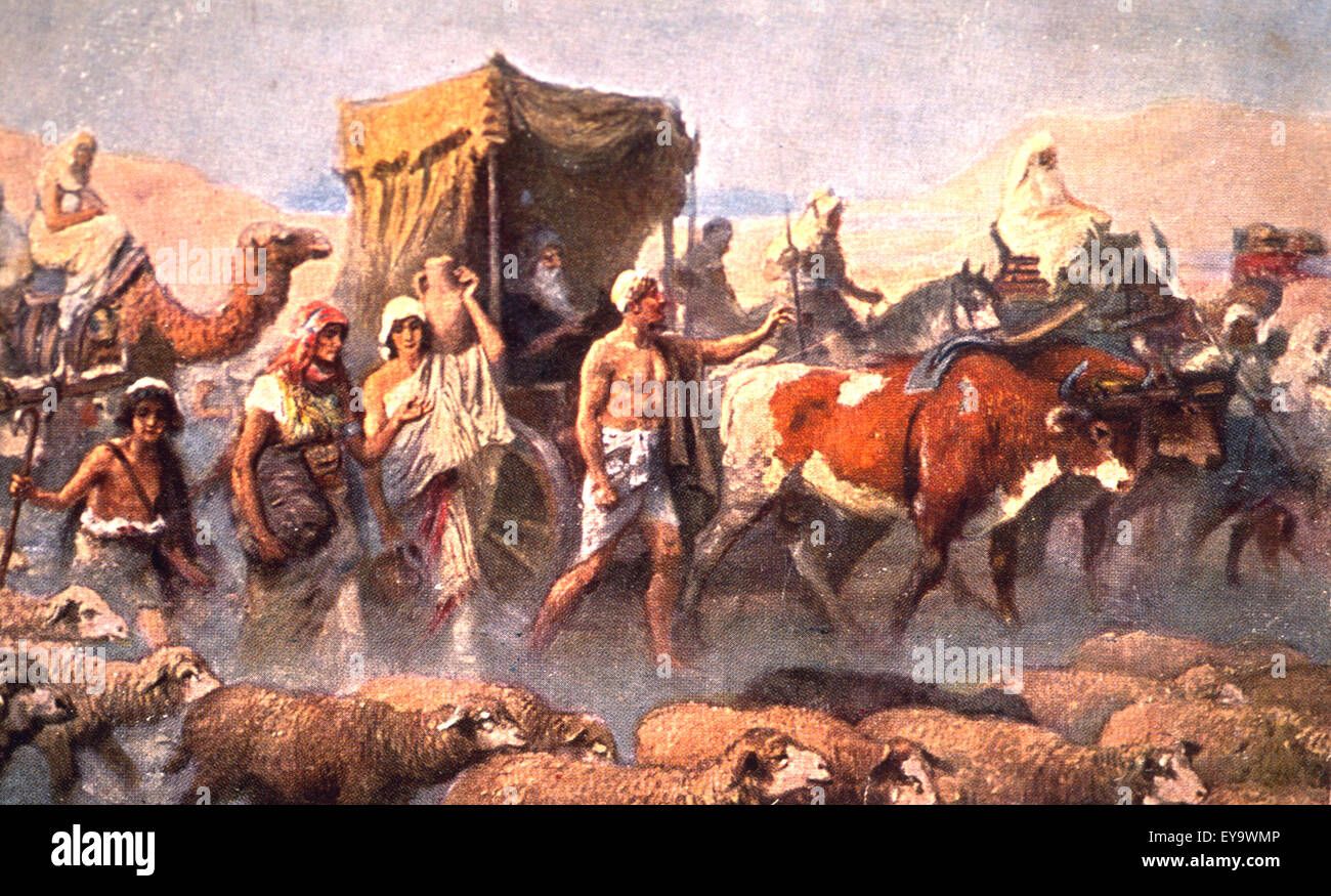 Genesis 46 1 7 Israelites Departure Painting By Rob Leinweber Stock genesis-46-1-7-israelites-departure-painting-by-rob-leinweber-stock
