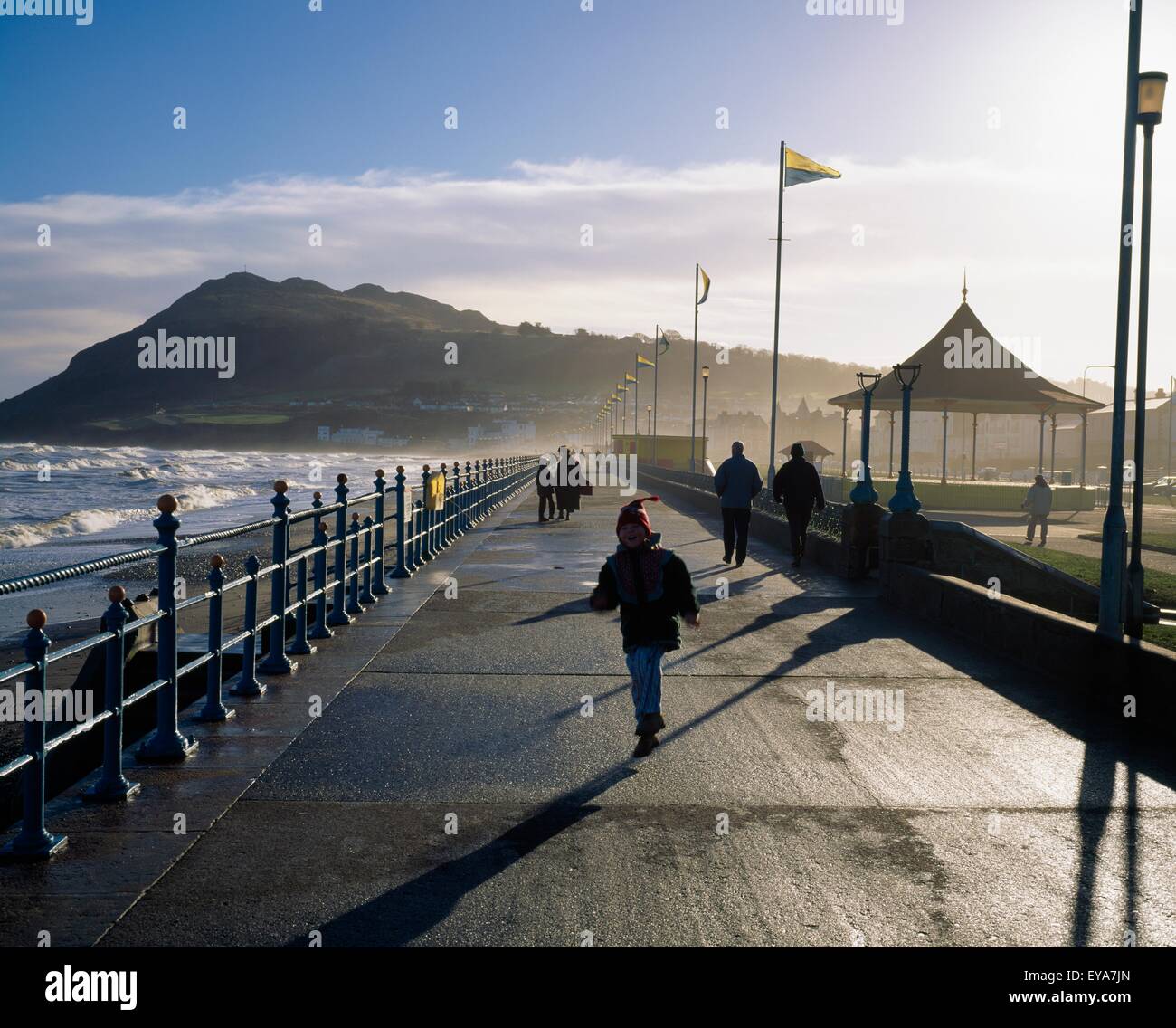 Bray Promenade, & Bray Head, Co Wicklow, Ireland Stock Photo, Royalty
