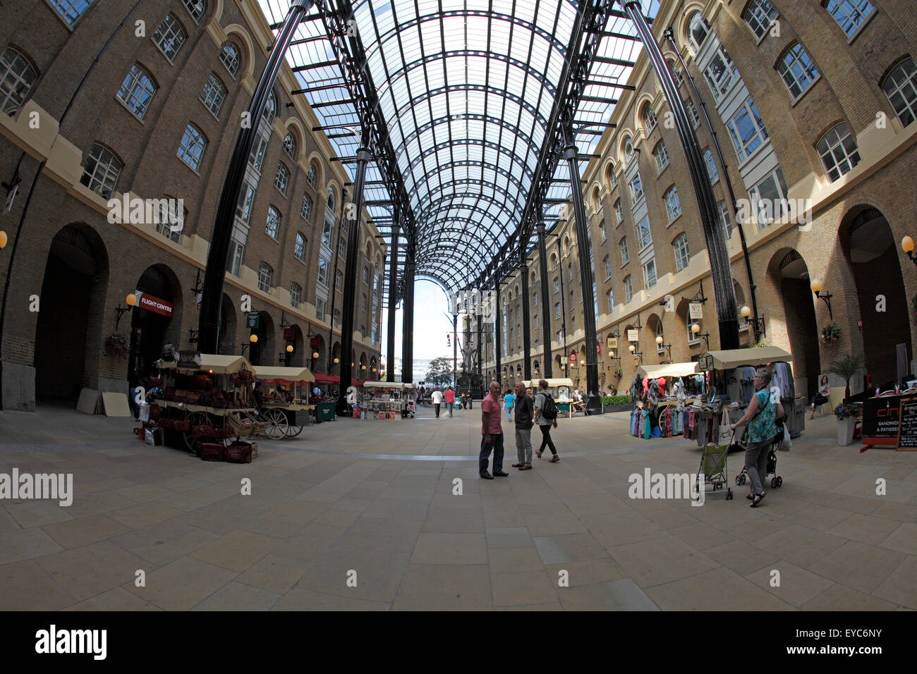 Hays Galleria, London Bridge. Collection of shops in a restored Stock