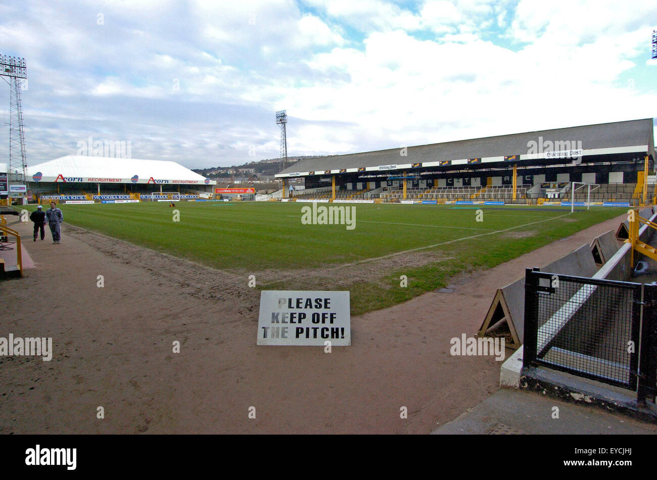 The old Vetch Field in Swansea, former home of Swansea City Football