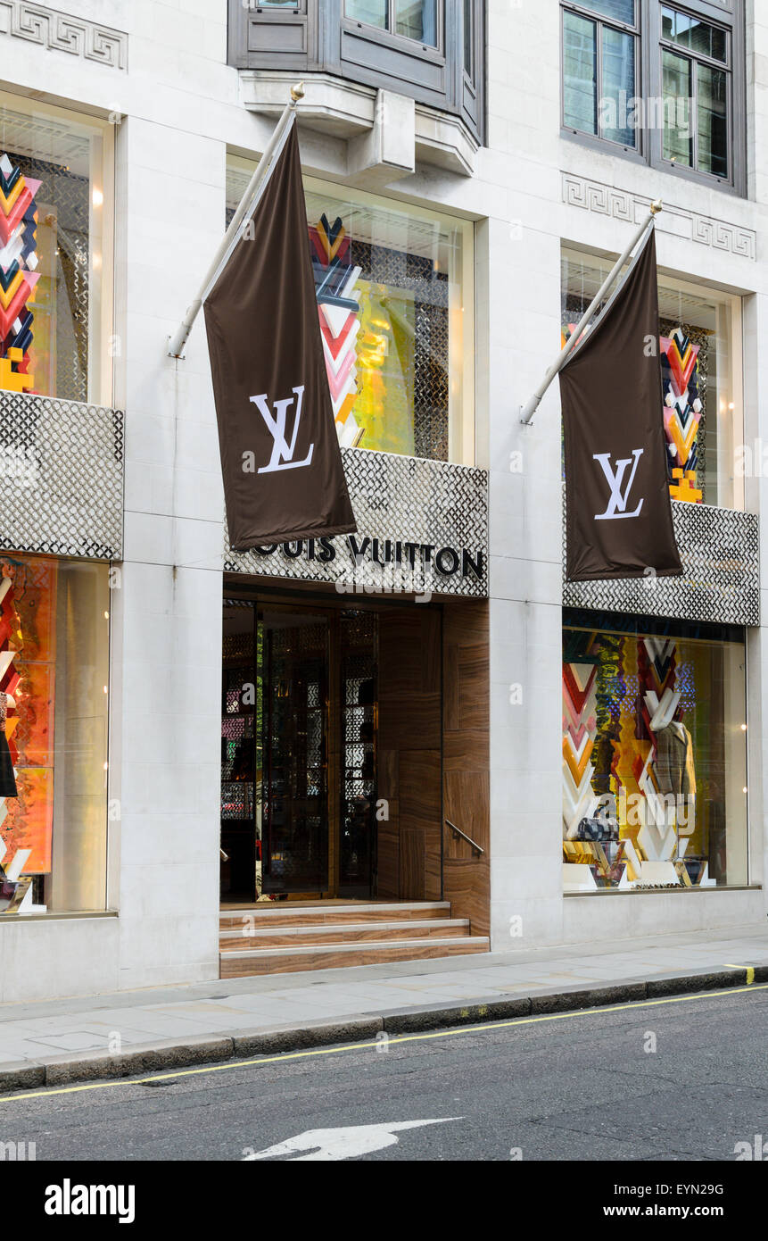The Louis Vuitton Store, Bond Street, London, England, UK Stock Photo, Royalty Free Image ...