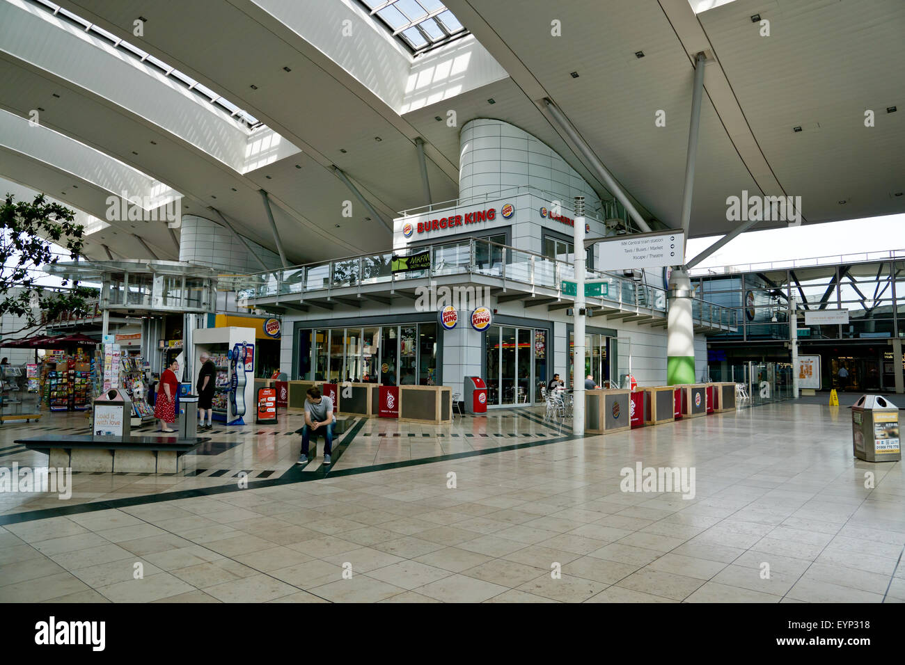 Burger King in The food hall Central Milton Keynes Stock Photo, Royalty