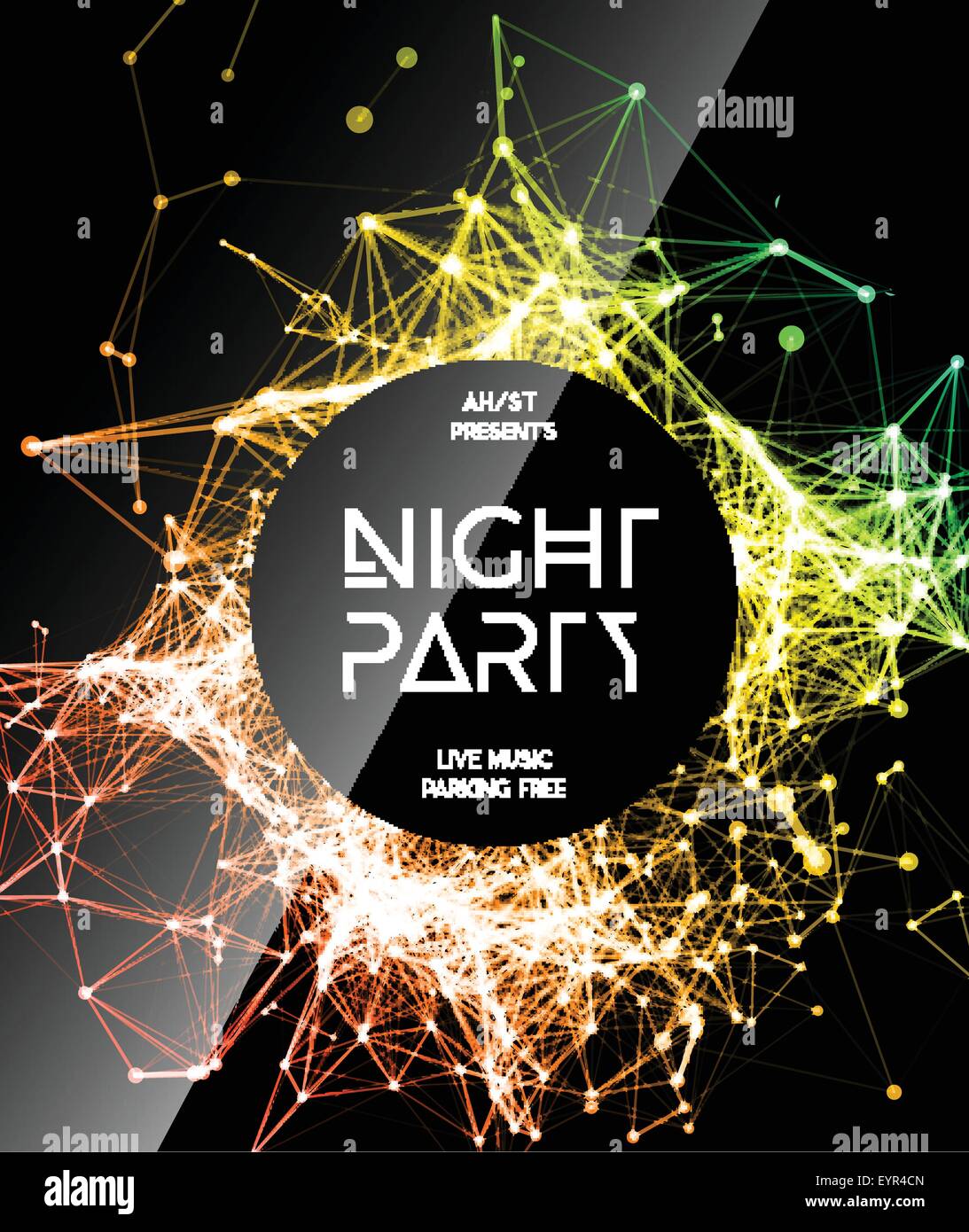 Night Disco Party Poster Background Night Disco Party Poster Background