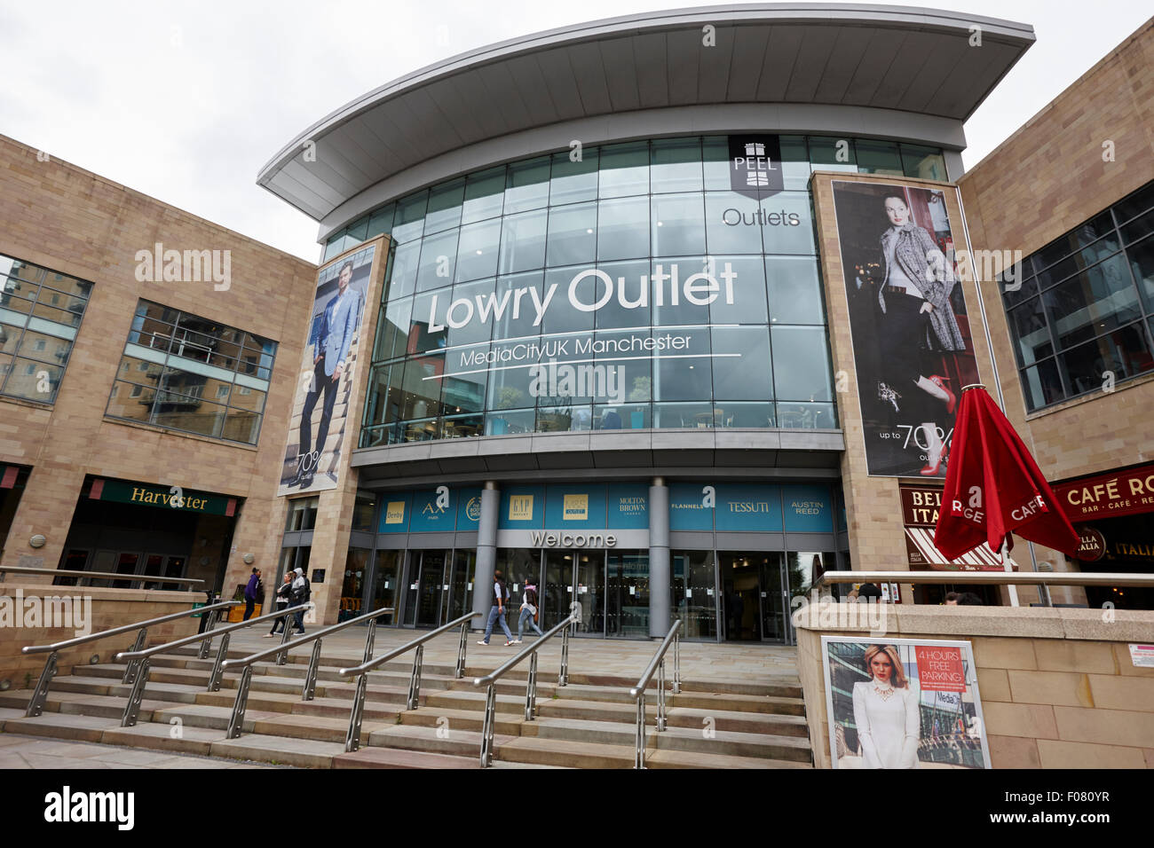 The lowry outlet shopping mall Manchester uk Stock Photo, Royalty Free