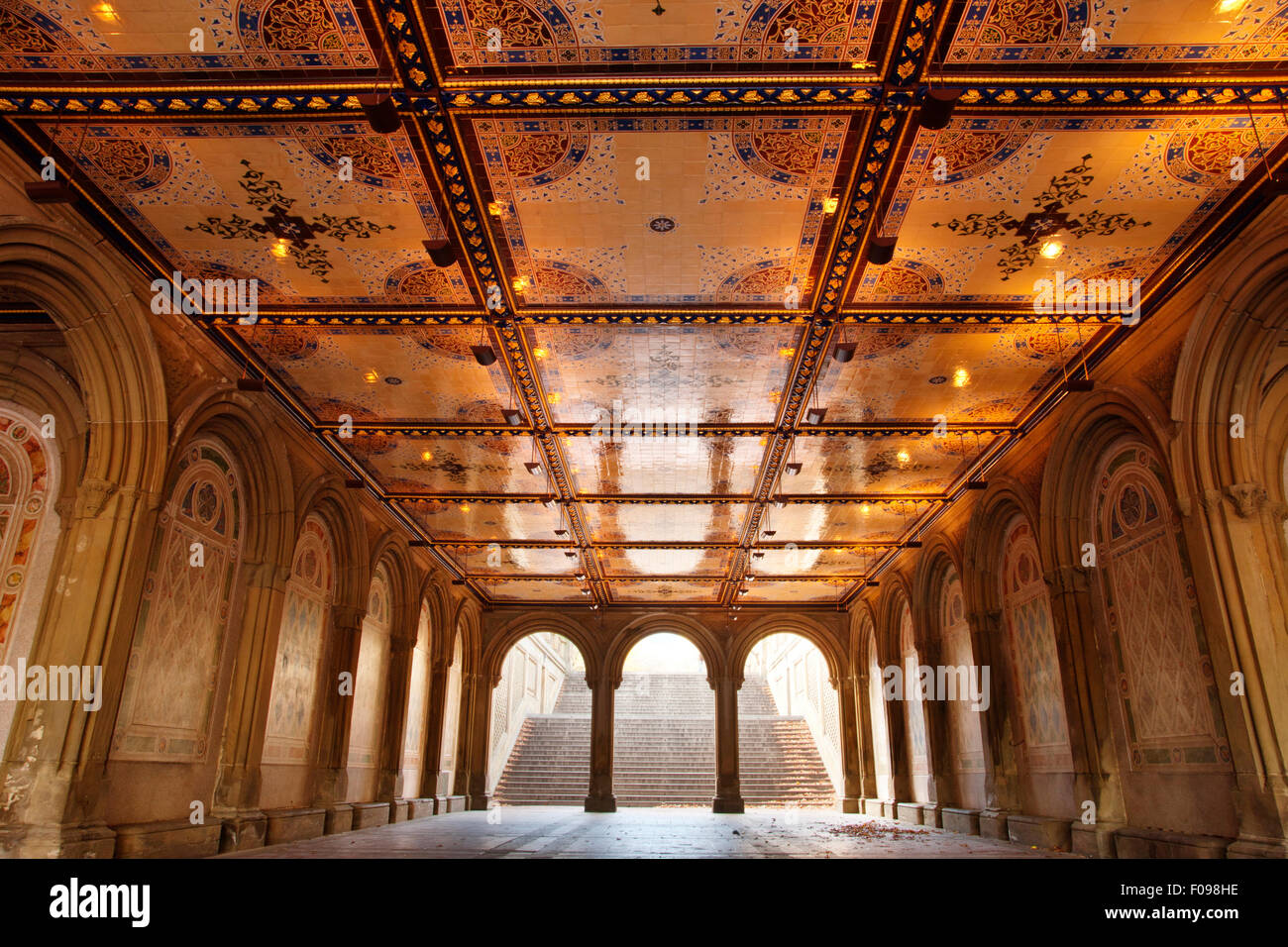 Minton Tile Ceiling Bethesda Terrace Arcade Central Park Manhattan