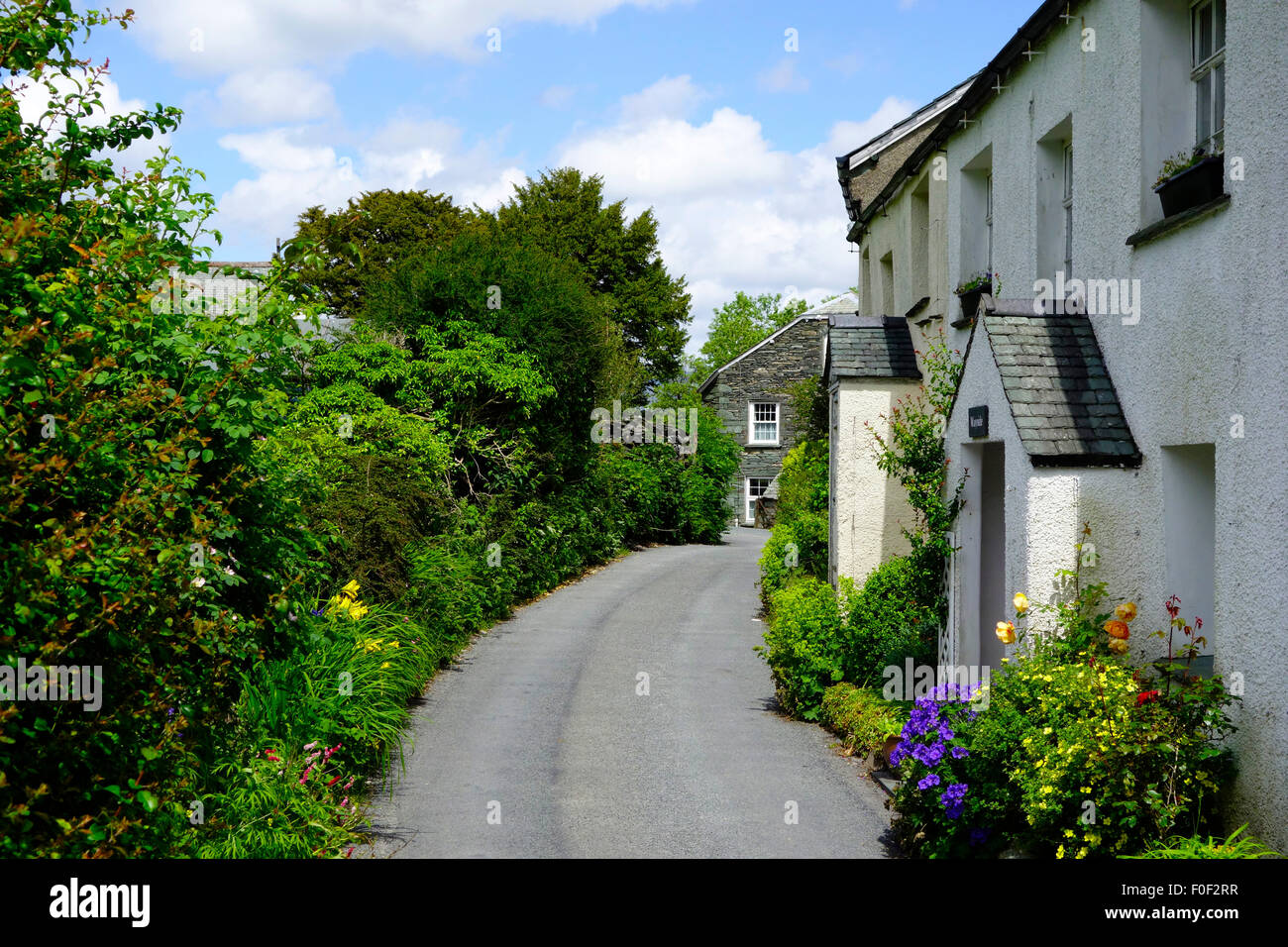 Grange Village, Borrowdale, Lake District National Park, Cumbria Stock